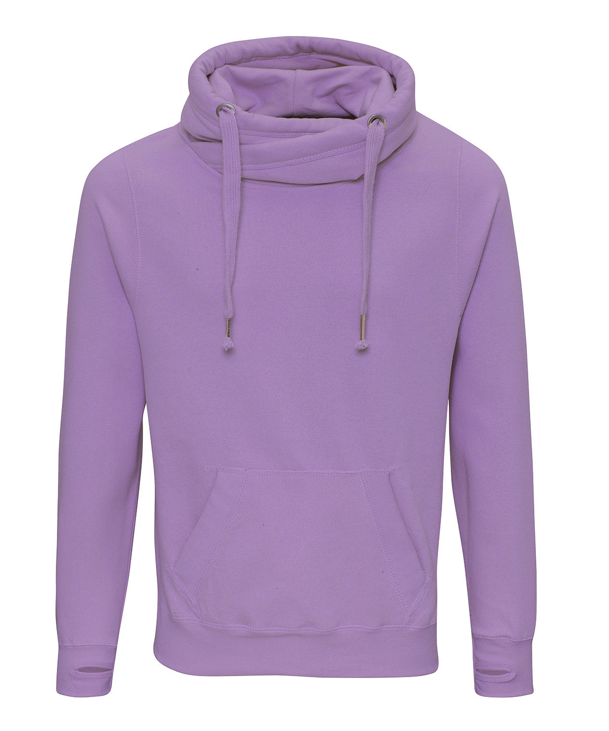 Hoodies - Huvtröja med korshalsning Digital Lavender