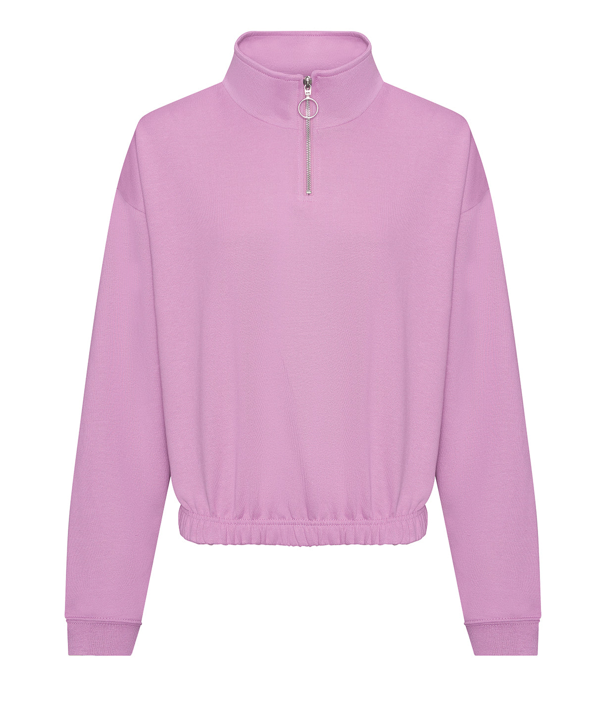 Sweatshirts - Dam Croppad Fyrdelad Huvtröja Lavender