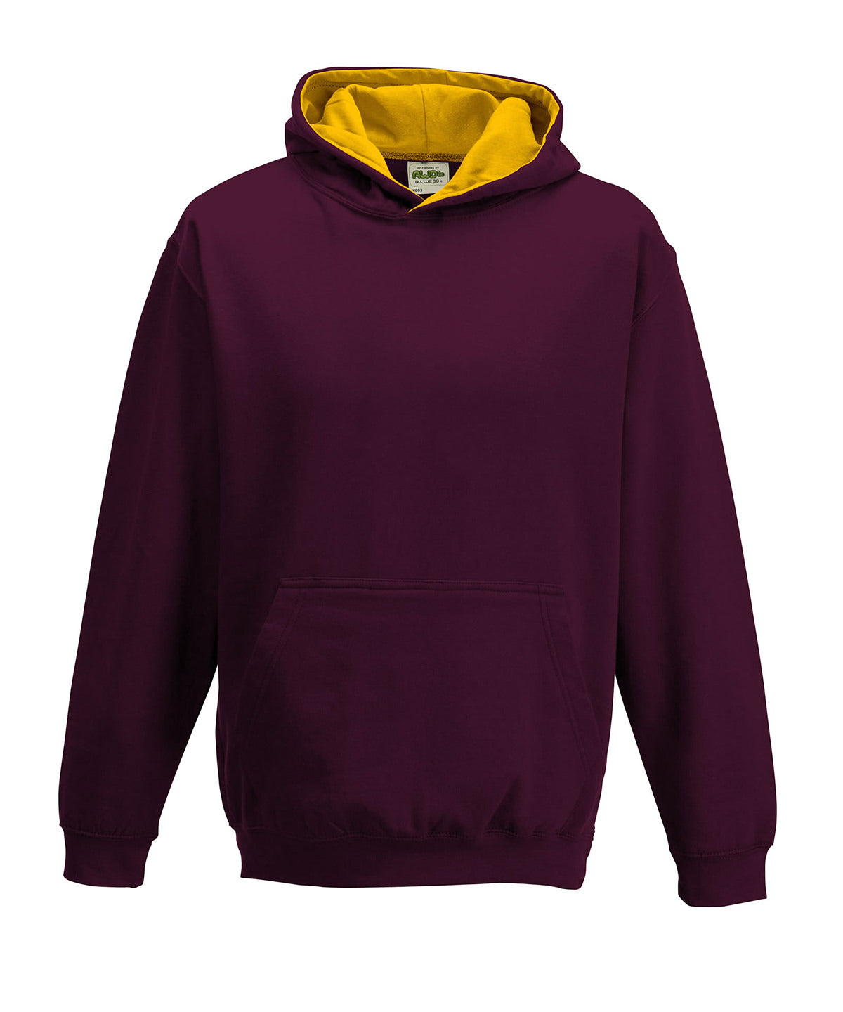 Hoodies - Perfekta Barns Varsity Hoodie för Lek och Avkoppling Burgundy Gold