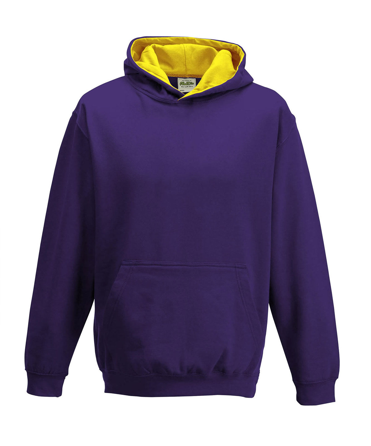 Hoodies - Perfekta Barns Varsity Hoodie för Lek och Avkoppling Purple Sun Yellow