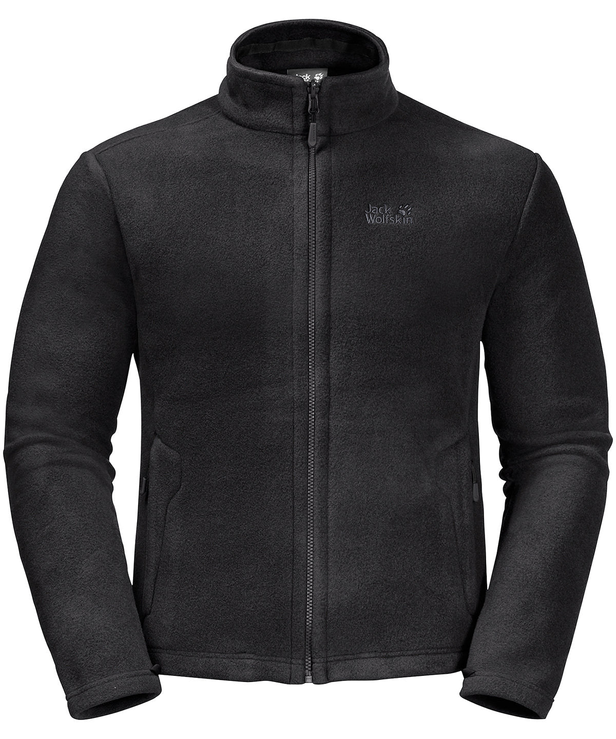 Fleece - Fullzip fleecejacka för män Black