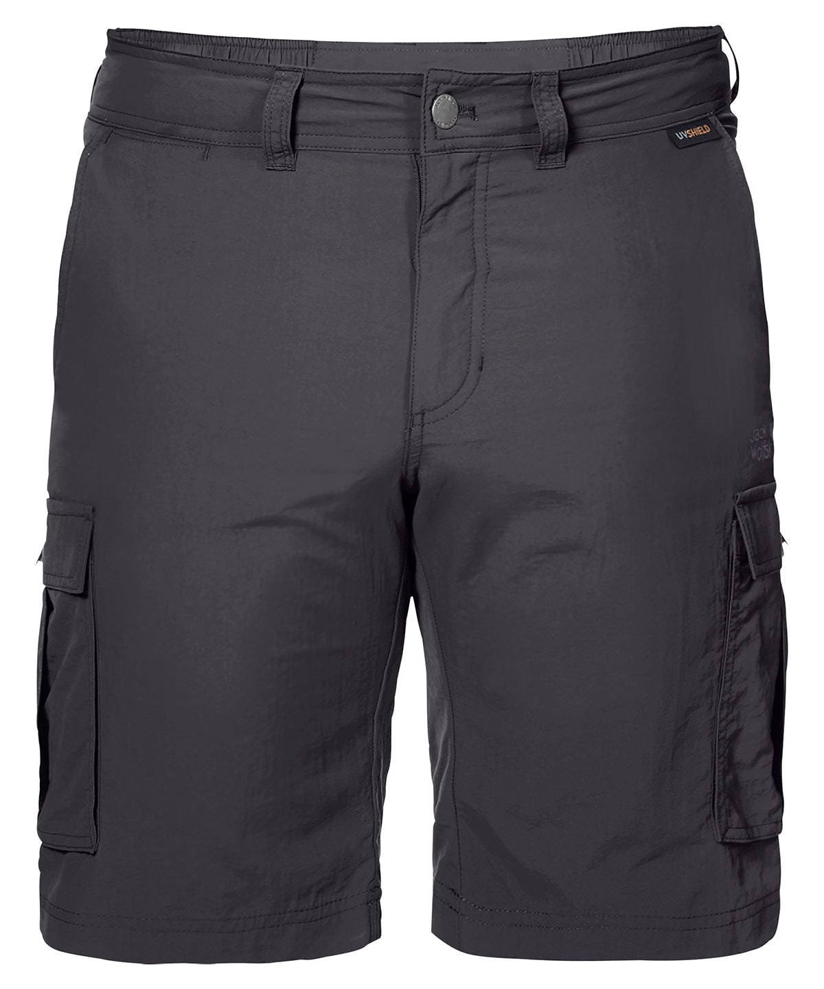 Shorts - Cargoshorts med Flera Fickor Asphalt