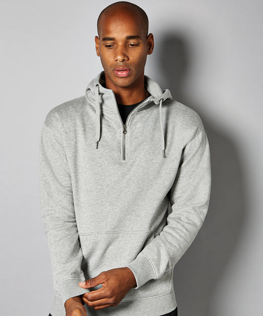 Hoodies - KK336: Regular fit 1/4 zip hoodie