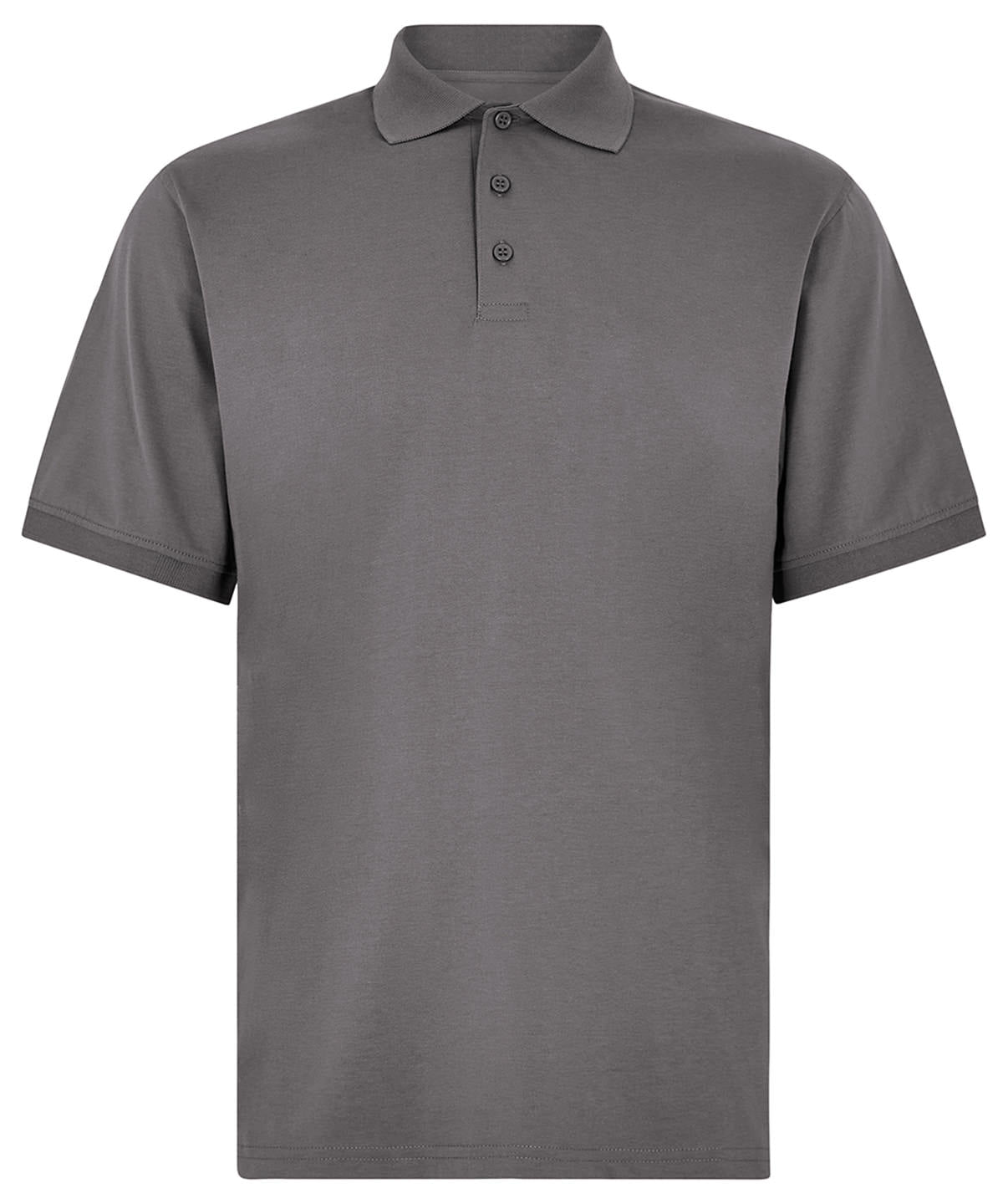 Polos - Superwash 60°C jersey polo Charcoal Solid