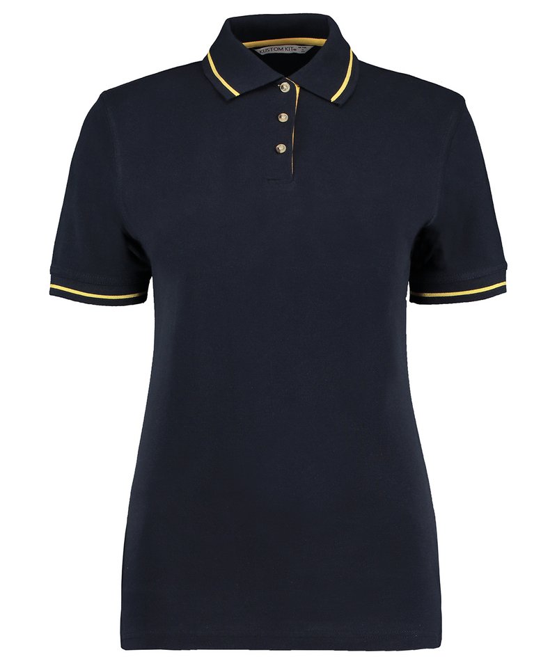 Polos - Klassisk Dam St Mellion Pikétröja Navy Sun Yellow Dam 14