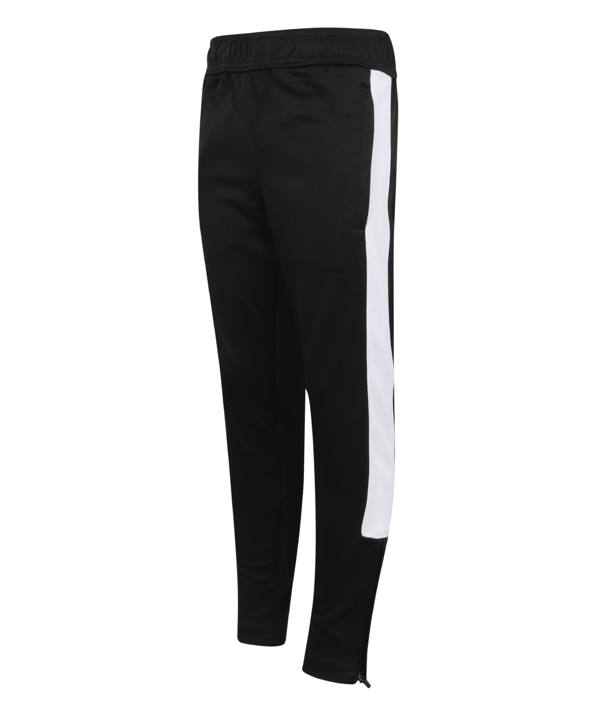 Trackwear - Barnens Stickade Träningsbyxor Black White