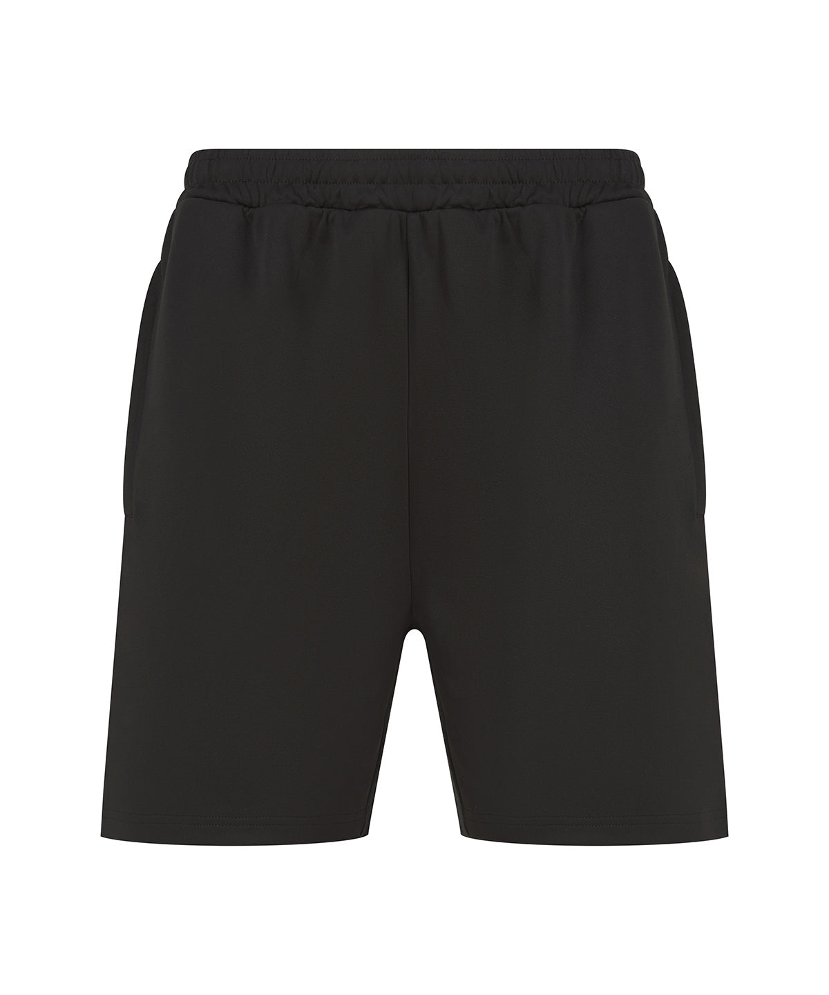 Shorts - Stickade shorts med dragkedjefickor för herrar Black