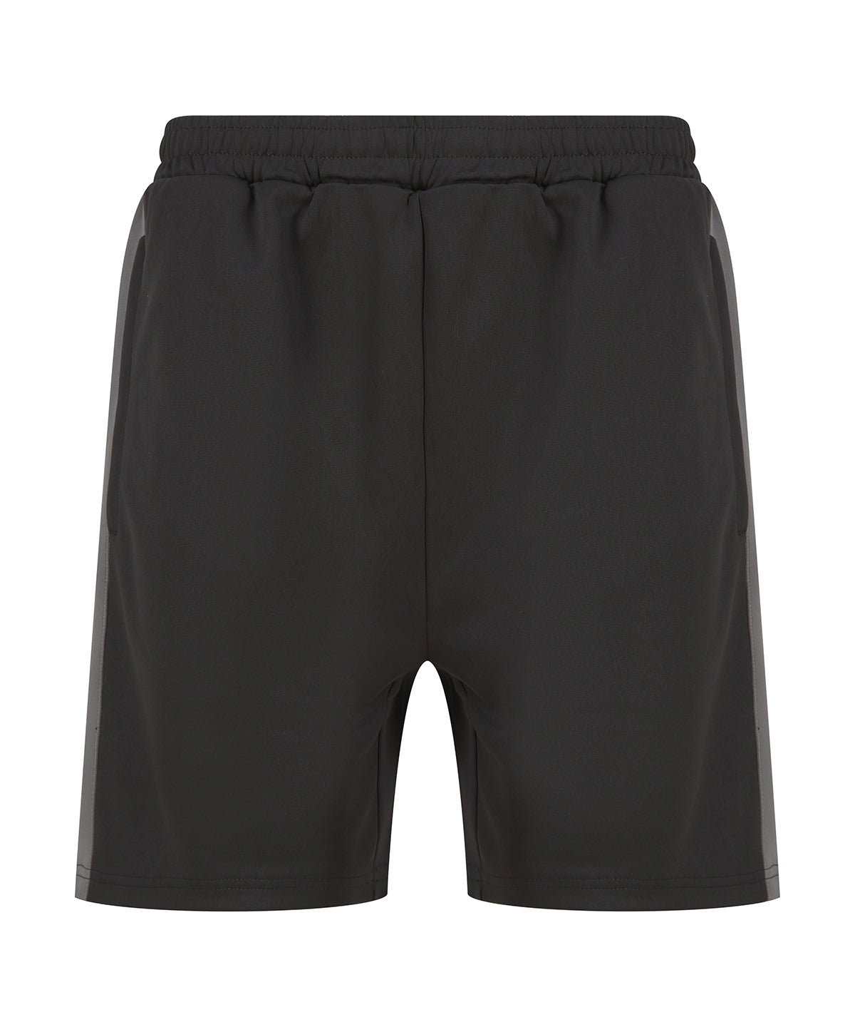 Shorts - Stickade shorts med dragkedjefickor för herrar Black Gunmetal