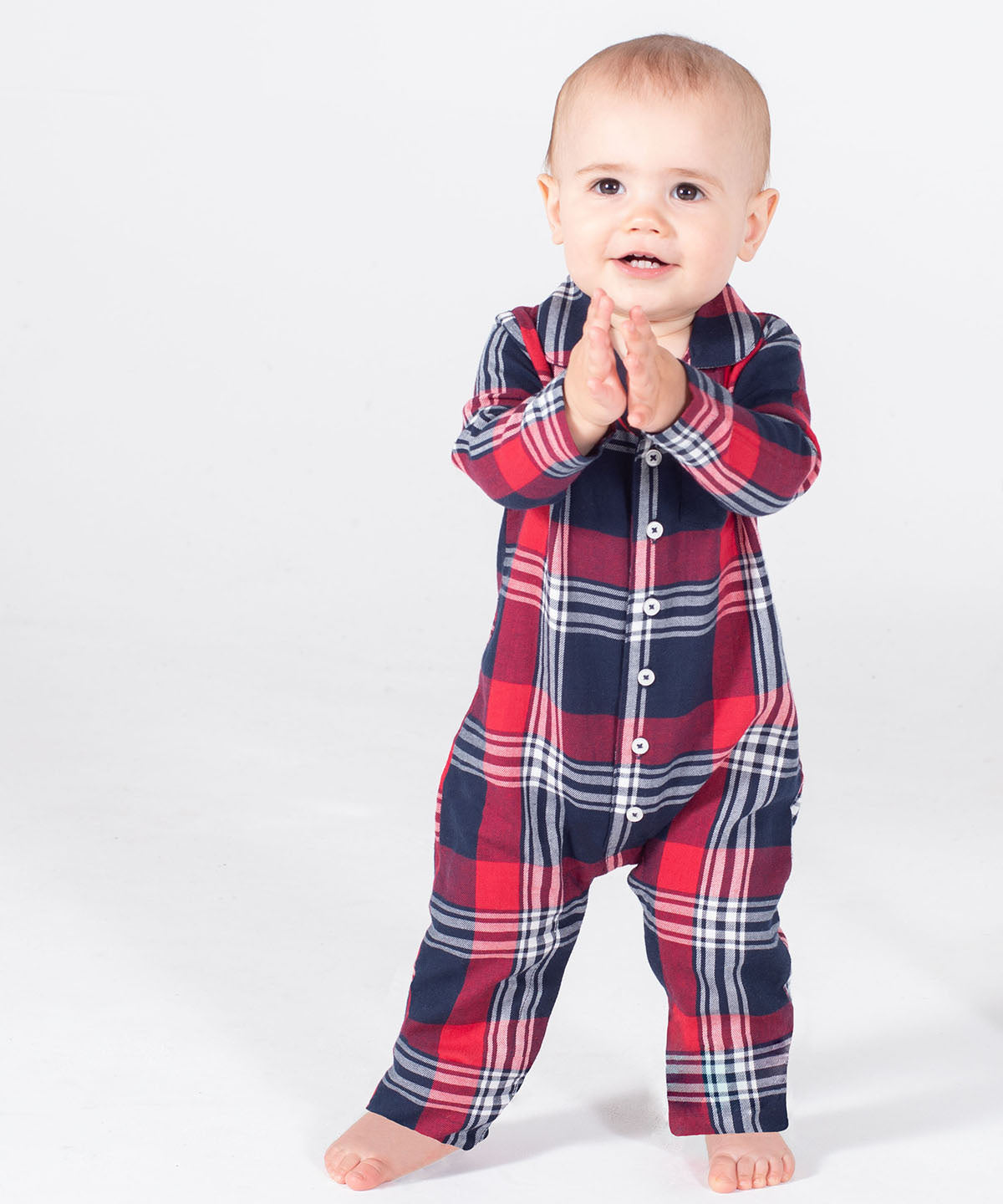 Onesies - Tartan Overall för Spädbarn