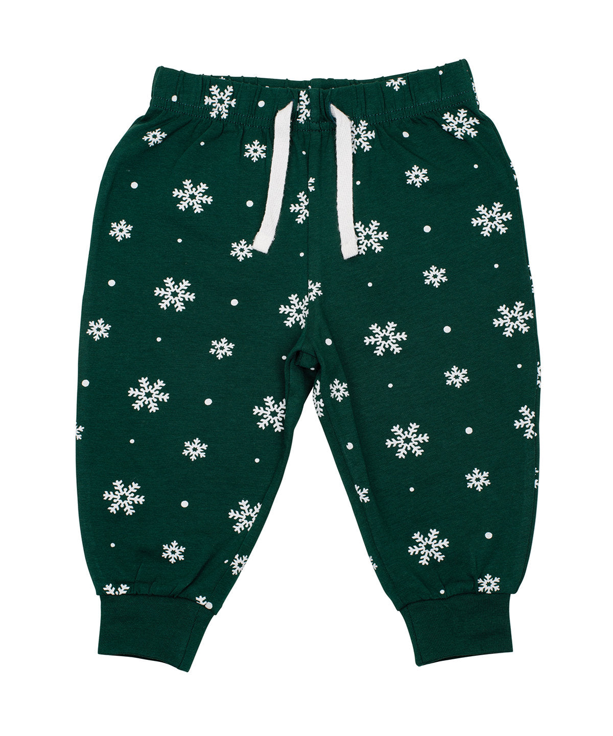 Loungewear Bottoms - Bekväma Loungebyxor för Barn Bottle White Snowflakes