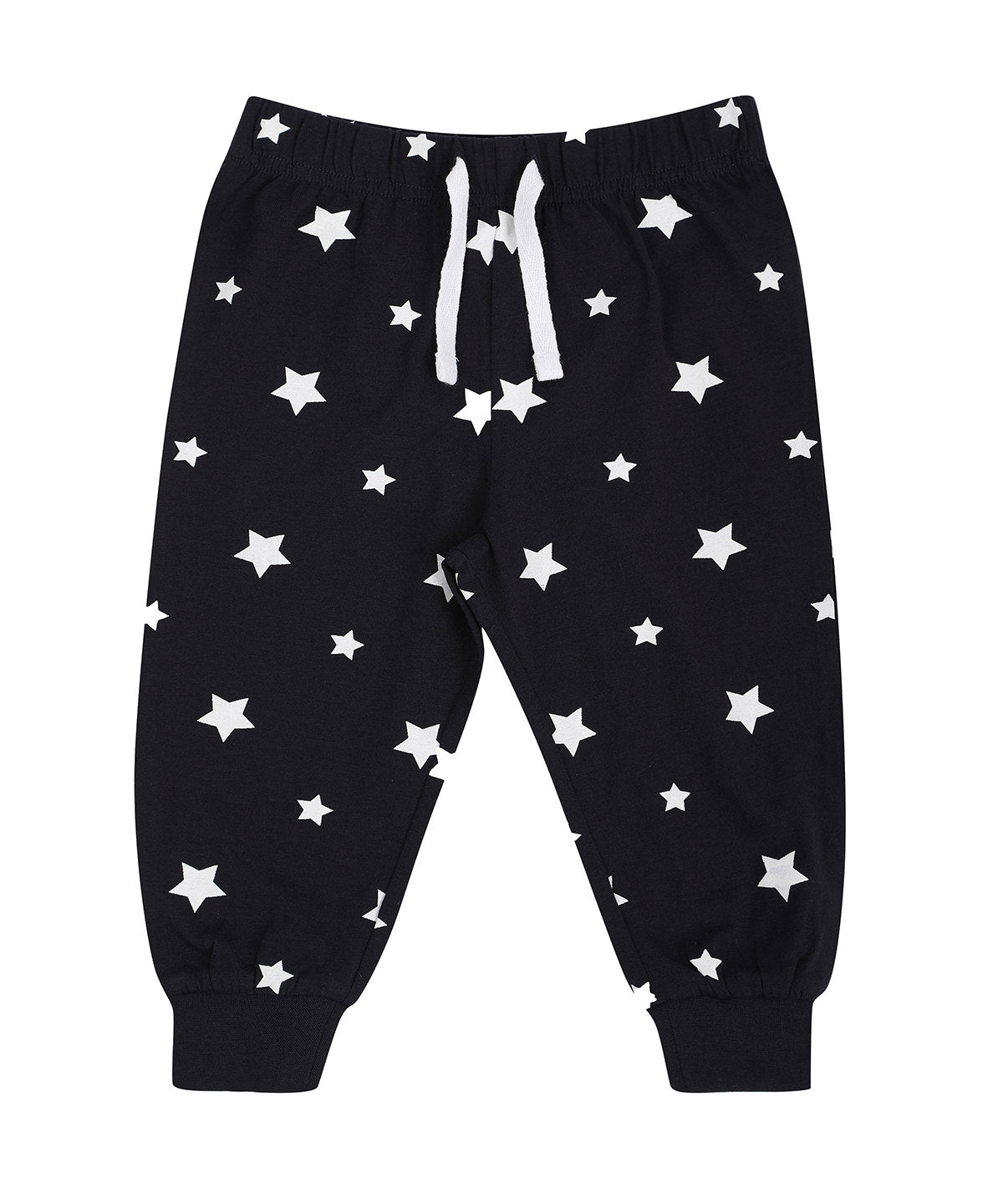 Loungewear Bottoms - Bekväma Loungebyxor för Barn Navy White Stars