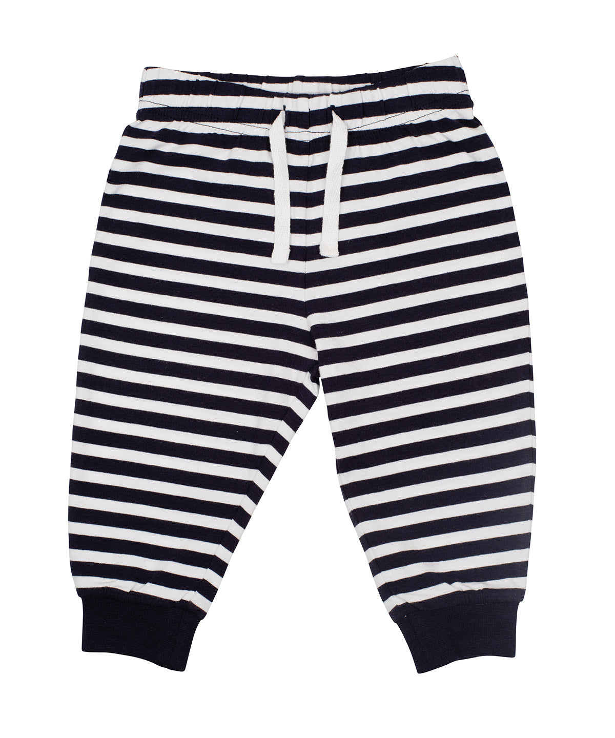 Loungewear Bottoms - Bekväma Loungebyxor för Barn Navy White Stripes