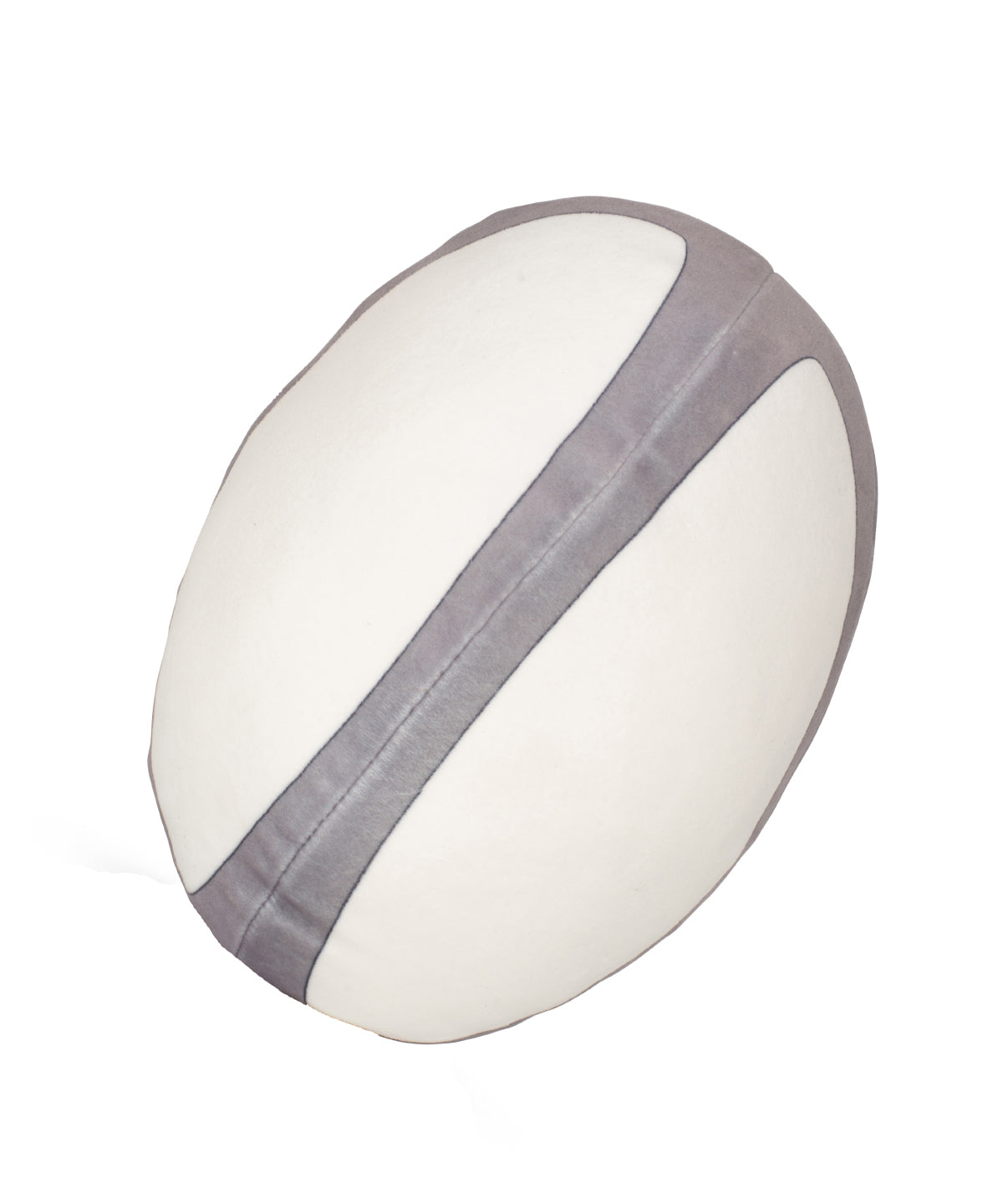 Soft Toys - Zippie Rugbyboll White Grey M