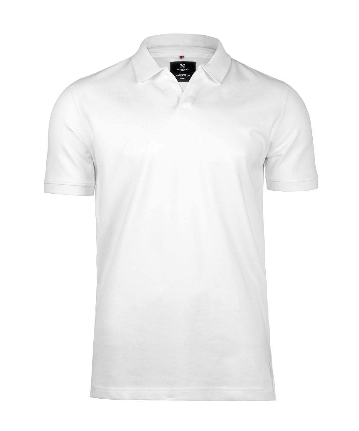 Polos - Harvard V-ringad Stretch Deluxe Pikétröja White