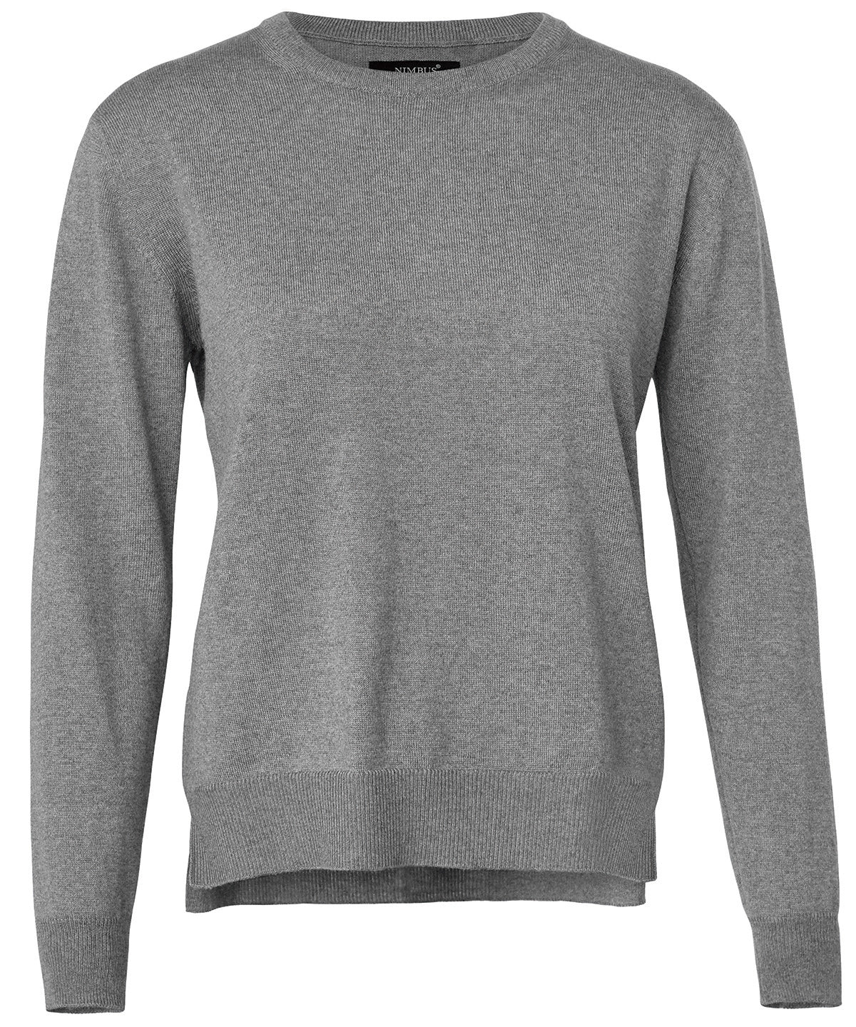 Knitted Jumpers - Exklusivt Damlinne i Extra Fin Cashwool® Merinoull Grey