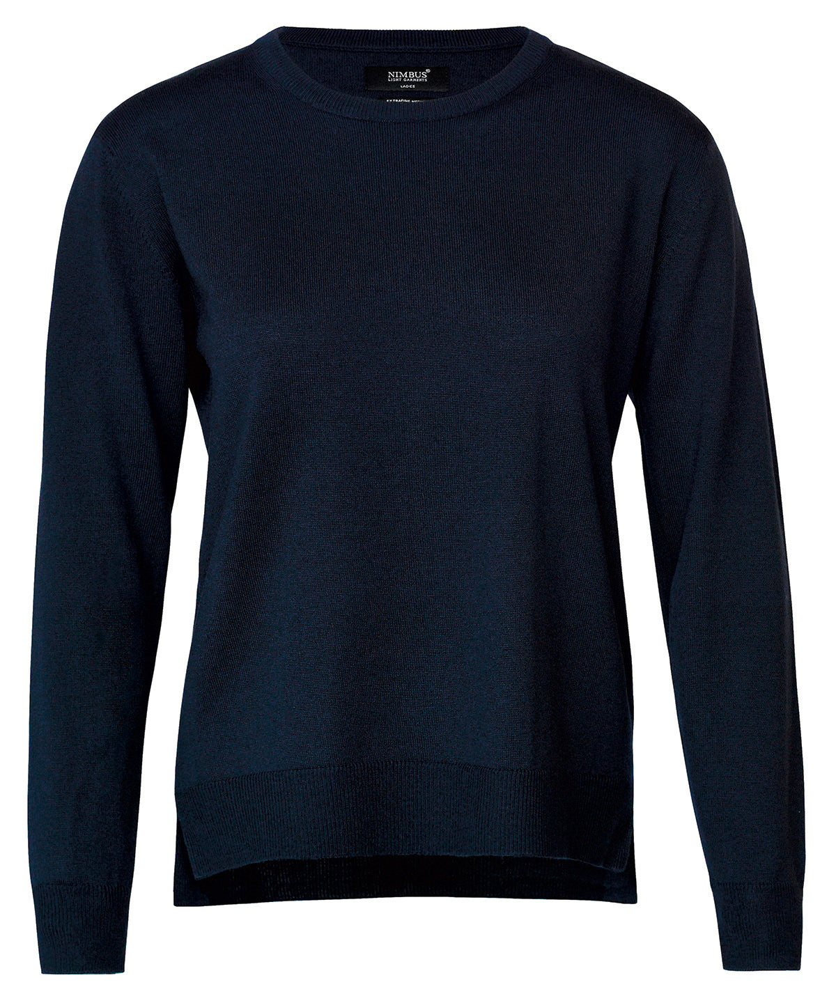 Knitted Jumpers - Exklusivt Damlinne i Extra Fin Cashwool® Merinoull Navy