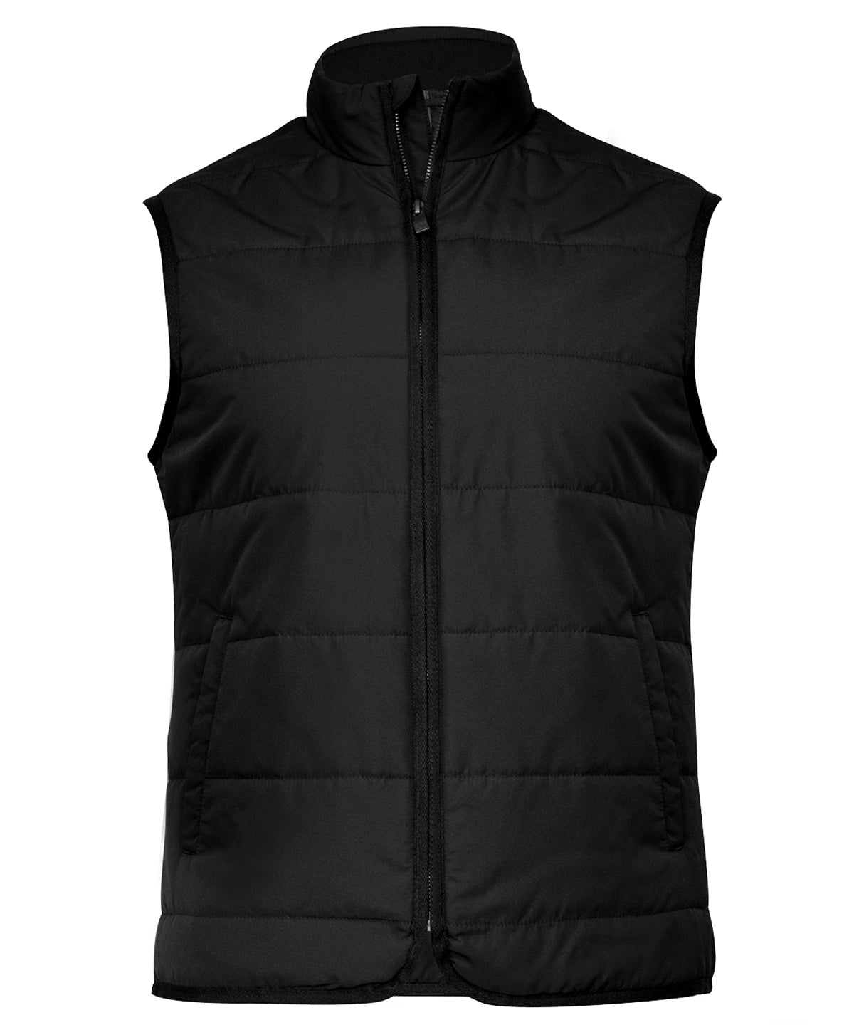 Gilets & Body Warmers - Horisontellt Quiltad Linne Black