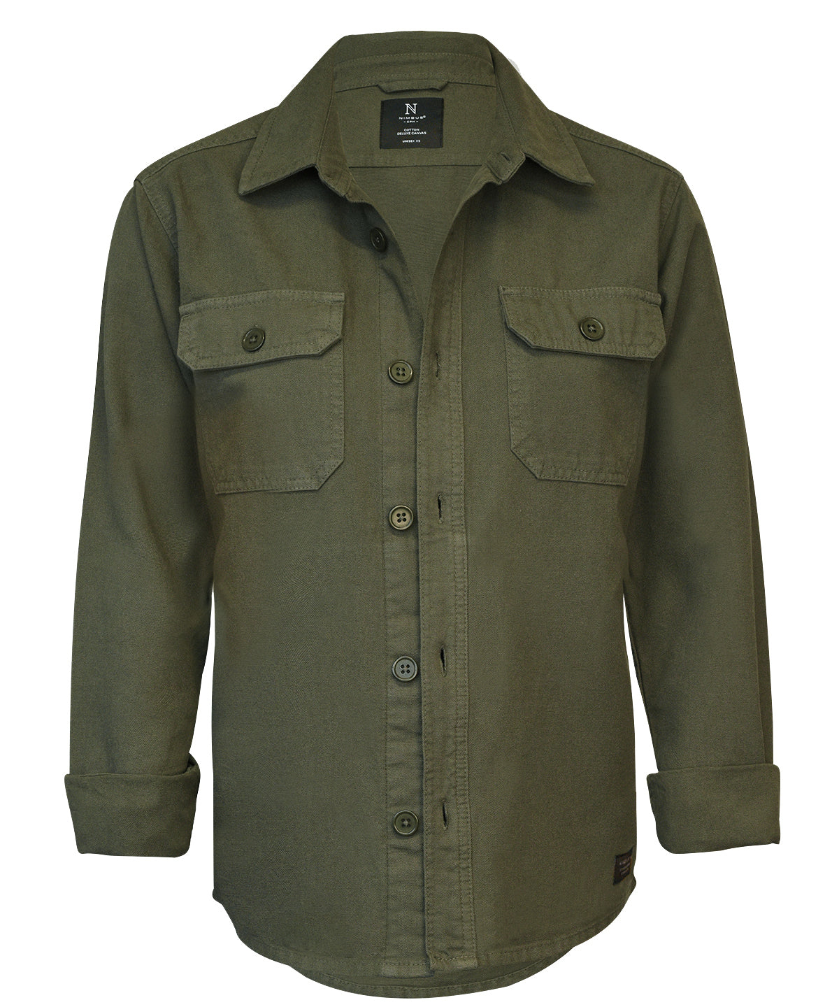 Jackets - Mångsidig och Stilren Overshirt i Bomullscanvas Light Olive