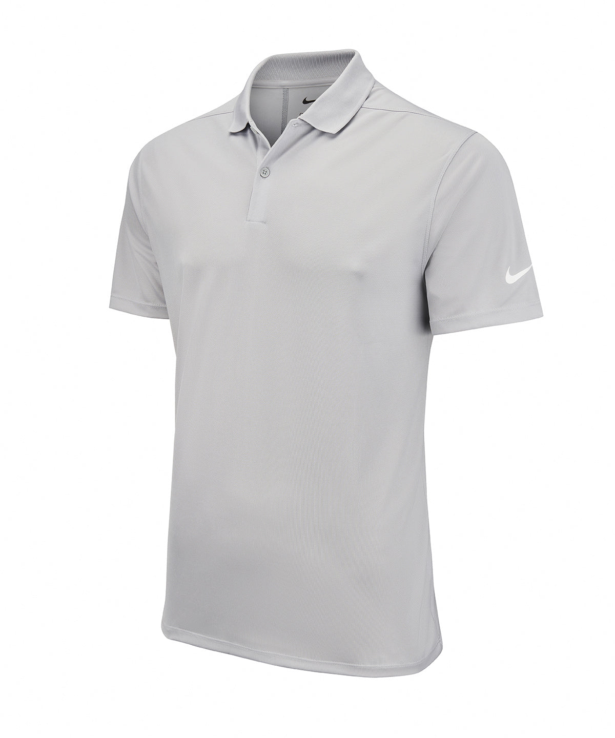 Polos - Nike Victory Solid Polo för Herrar Light Smoke Grey White