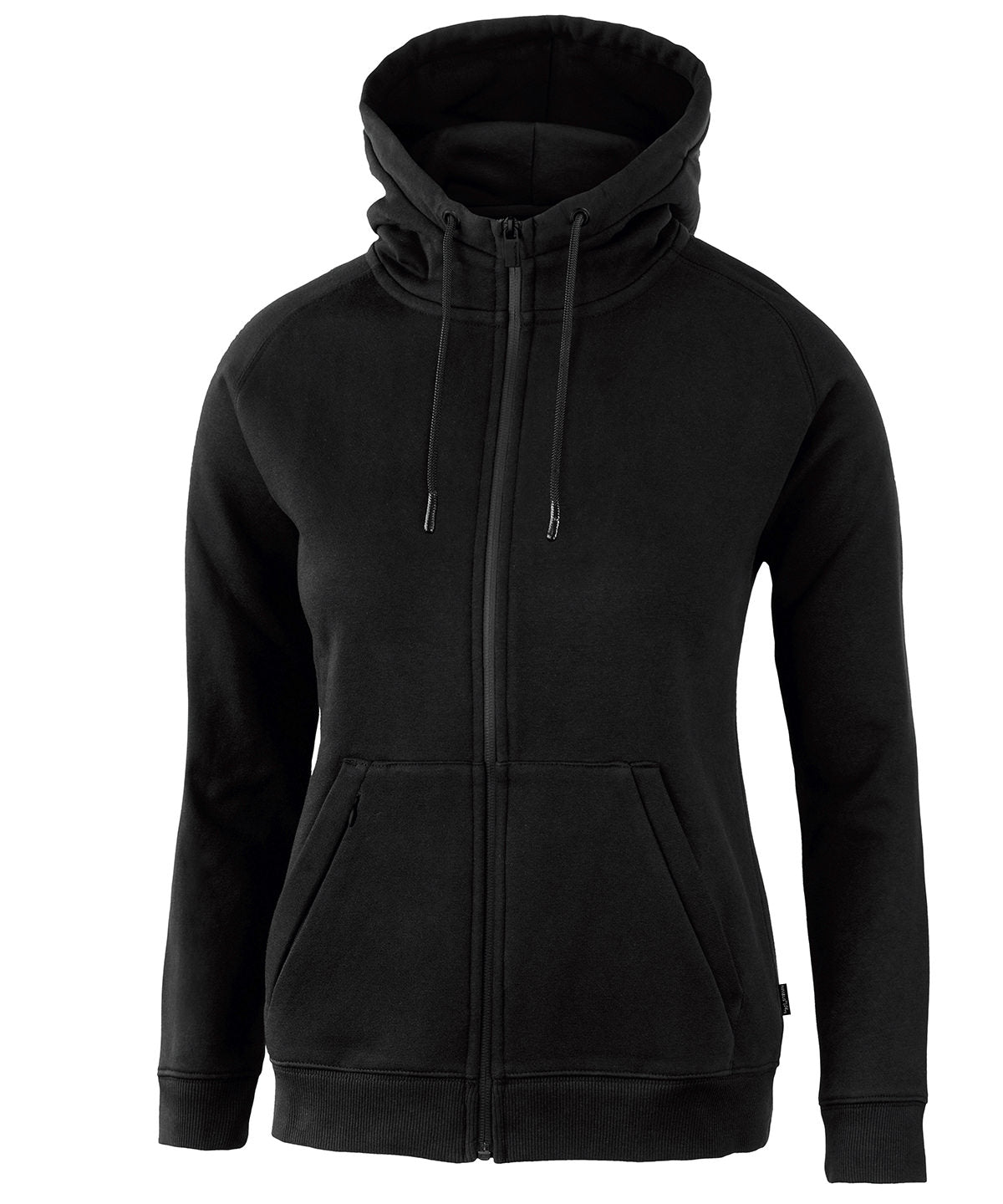 Sweatshirts - Elegant och Funktionell Dam-Hoodie med Dragkedja Black