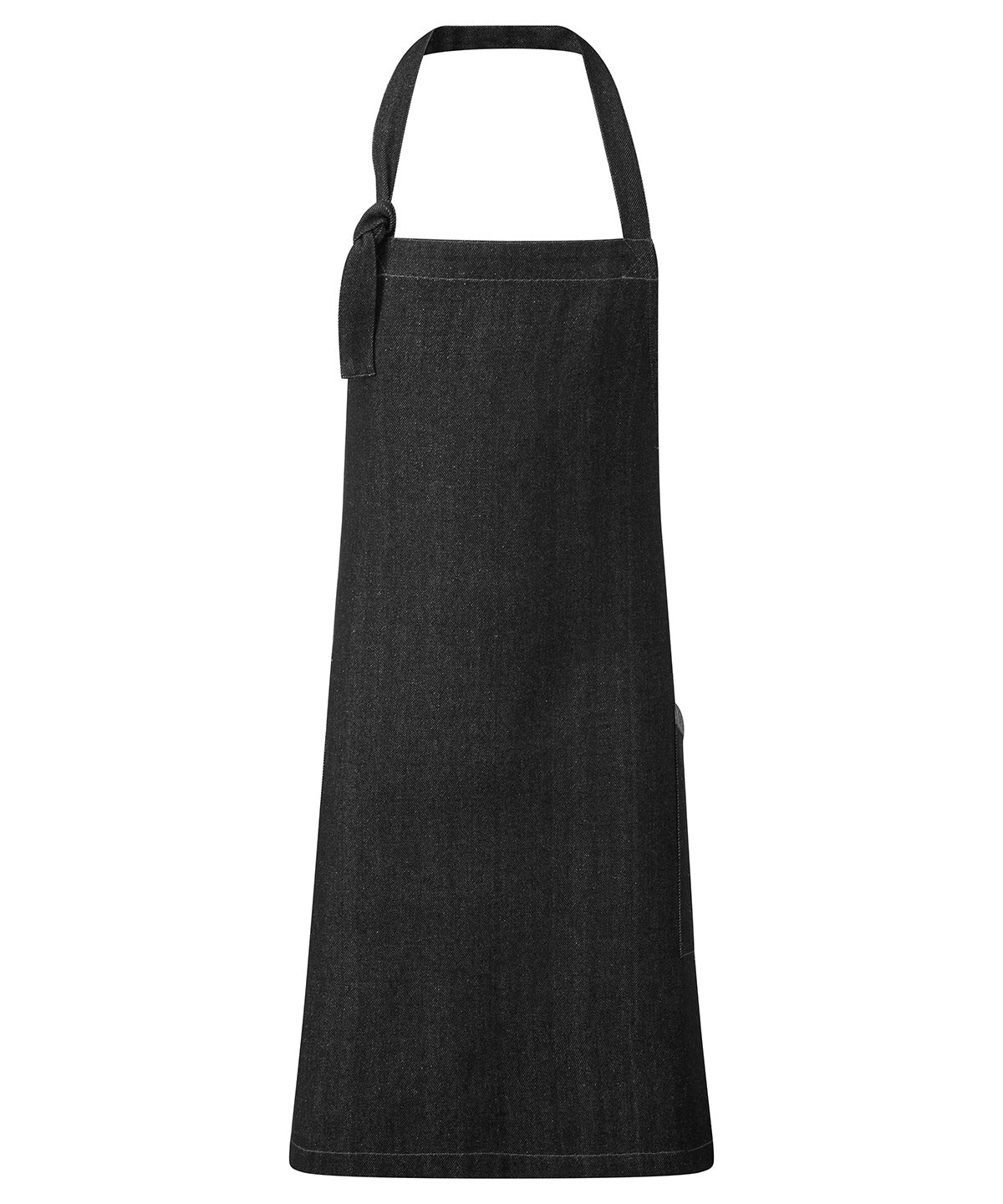 Aprons - Regenerate bib-förkläde av återvunnen denim för en hållbar look Black Denim One size