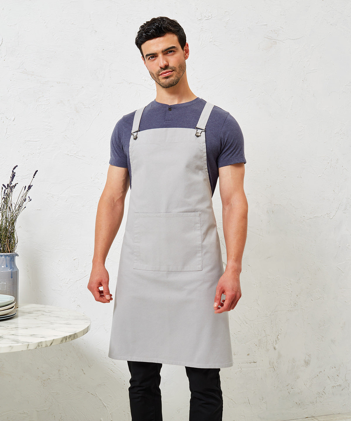 Aprons - Korsrygg 'Barista' Bib Förkläde