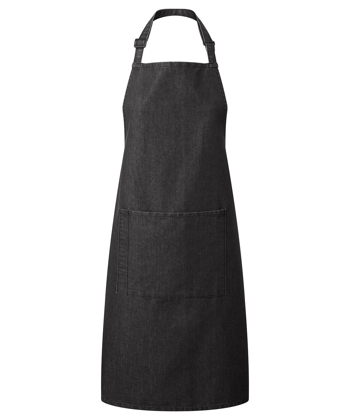 Aprons - Klassiskt Bib-Förkläde med Ficka Black Denim One size