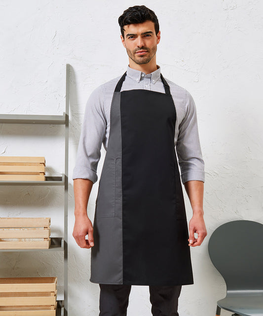 Aprons - Klassiskt Bib Förkläde med Kontrastpanel