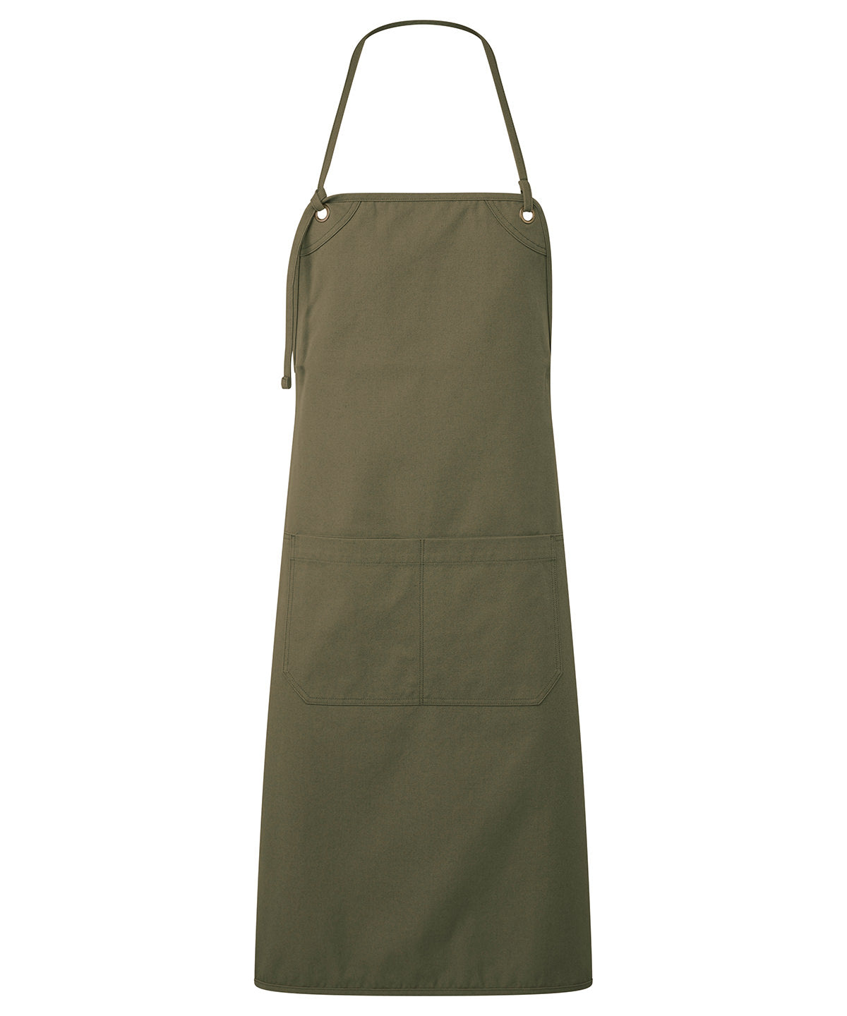 Aprons - Artisan's Choice Dubbel-Fick Canvas Förkläde Olive One size