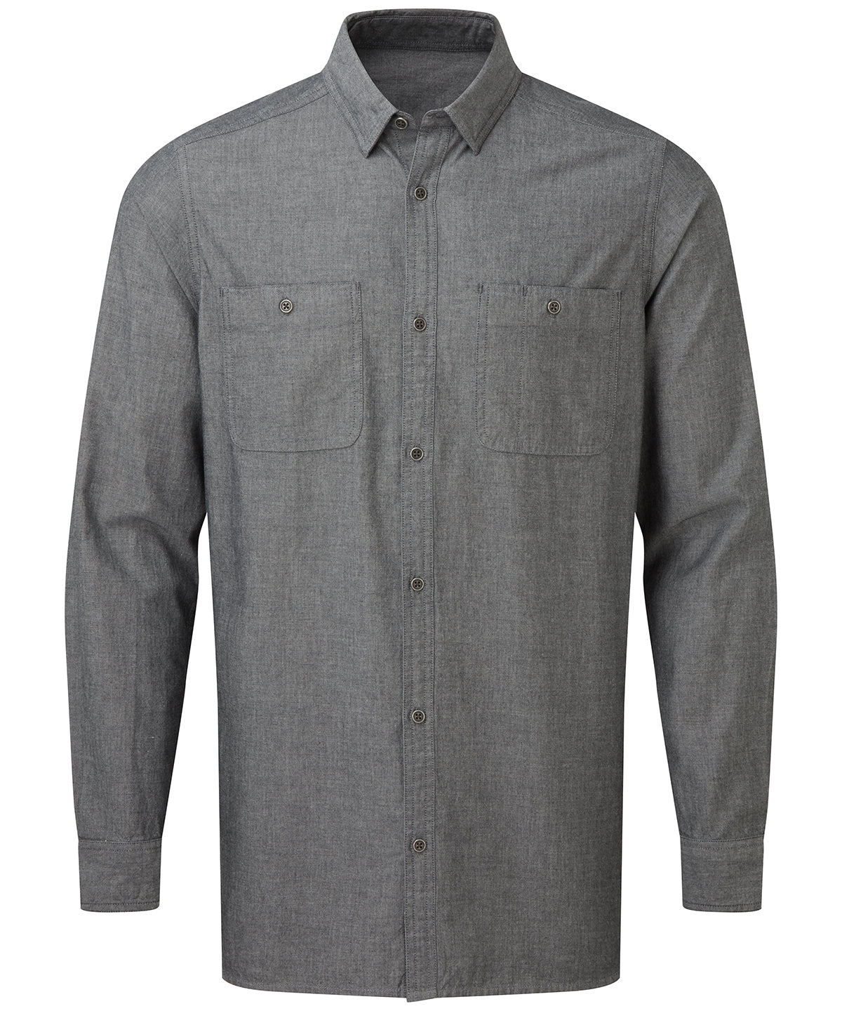 Shirts - Herrskjorta i Chambray Grey Denim