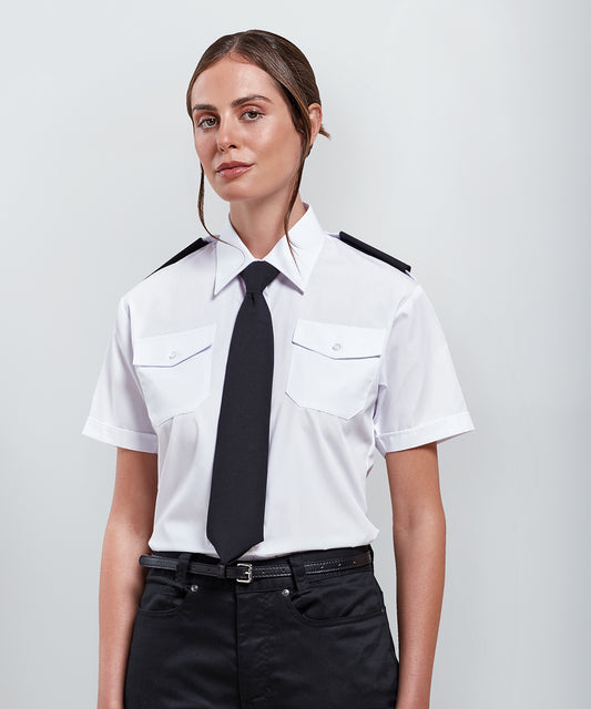 Blouses - Damer Kortärmad Pilotblus