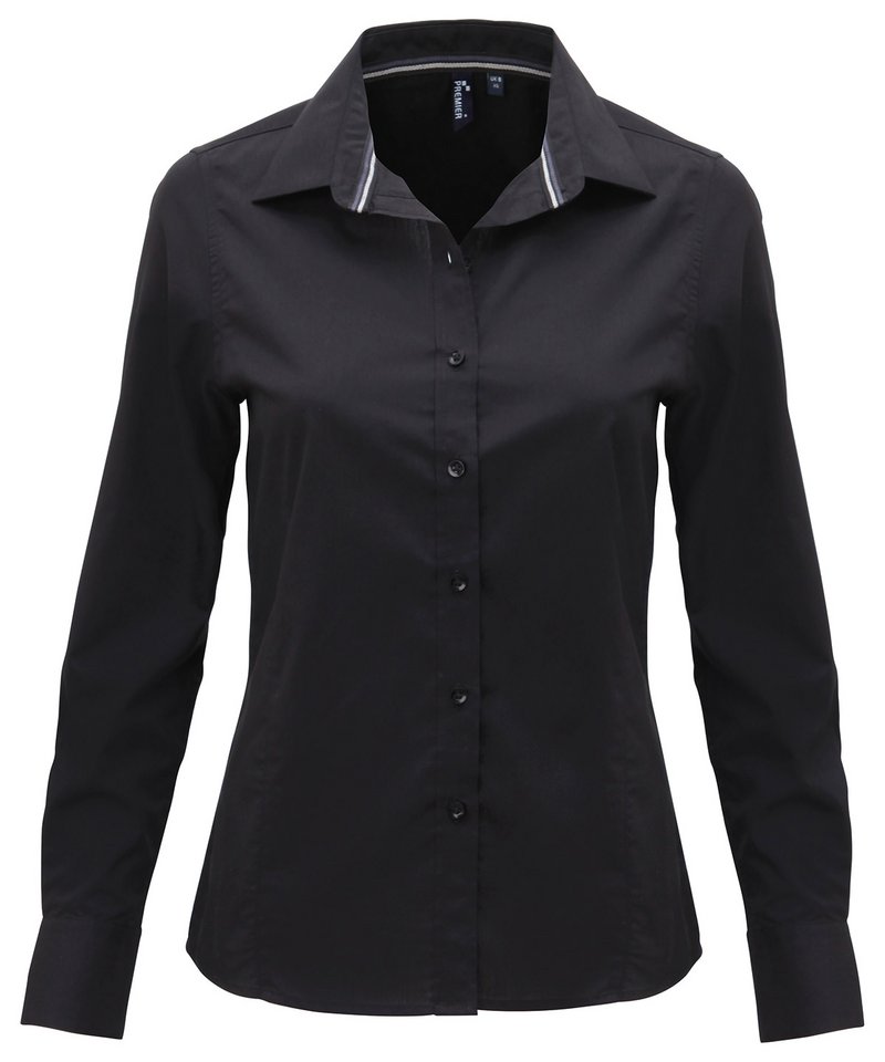 Shirts - Figursydd blus Friday Bar Shirt – lång ärm Black