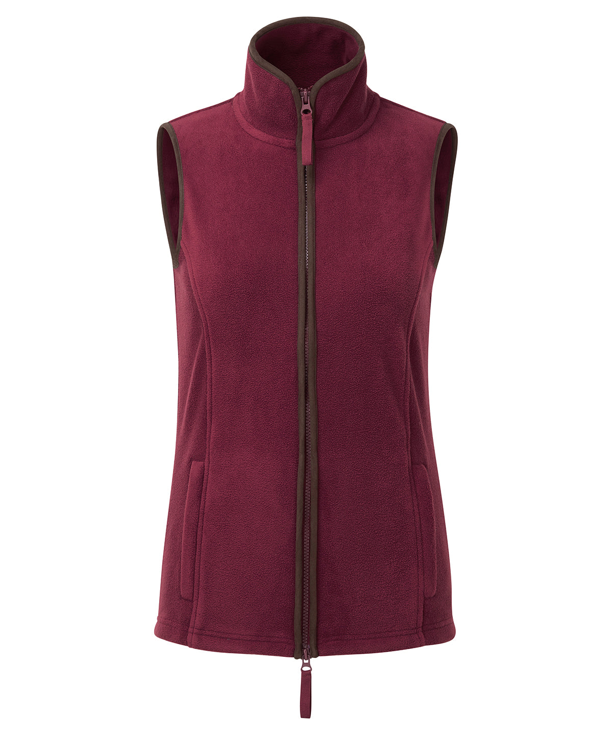 Fleece - Dam Hantverksfleece Linne Burgundy Brown