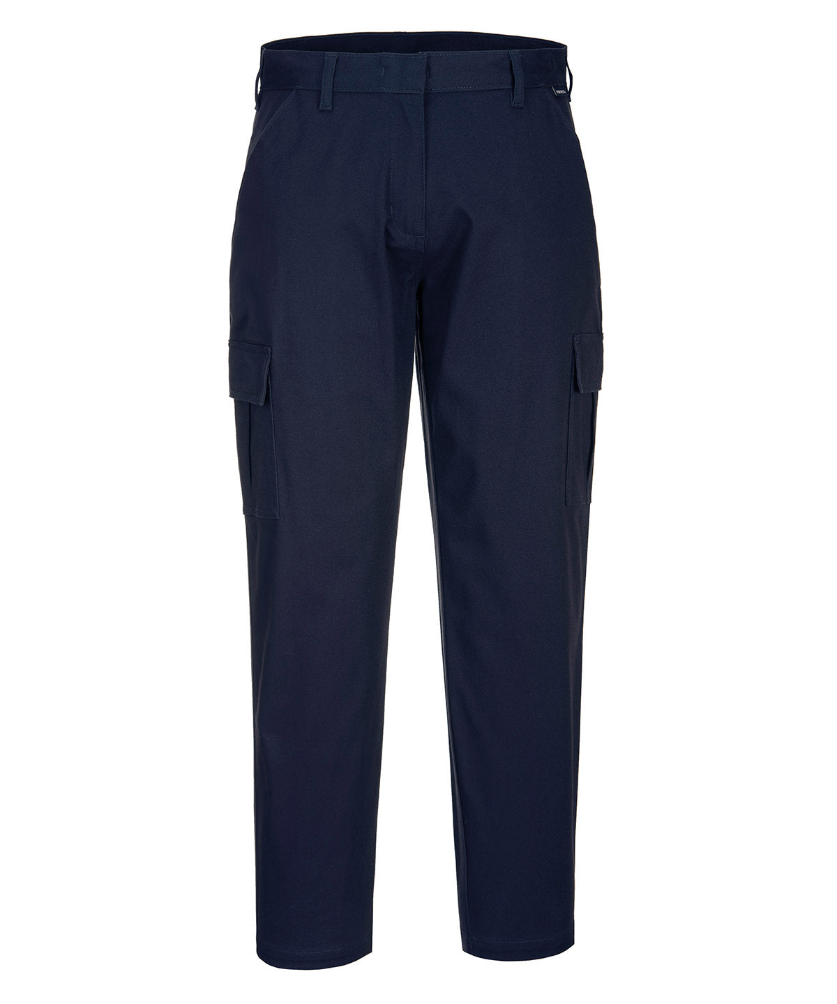 Trousers - Damernas Slim Fit Stretch Cargo Byxor Dark Navy