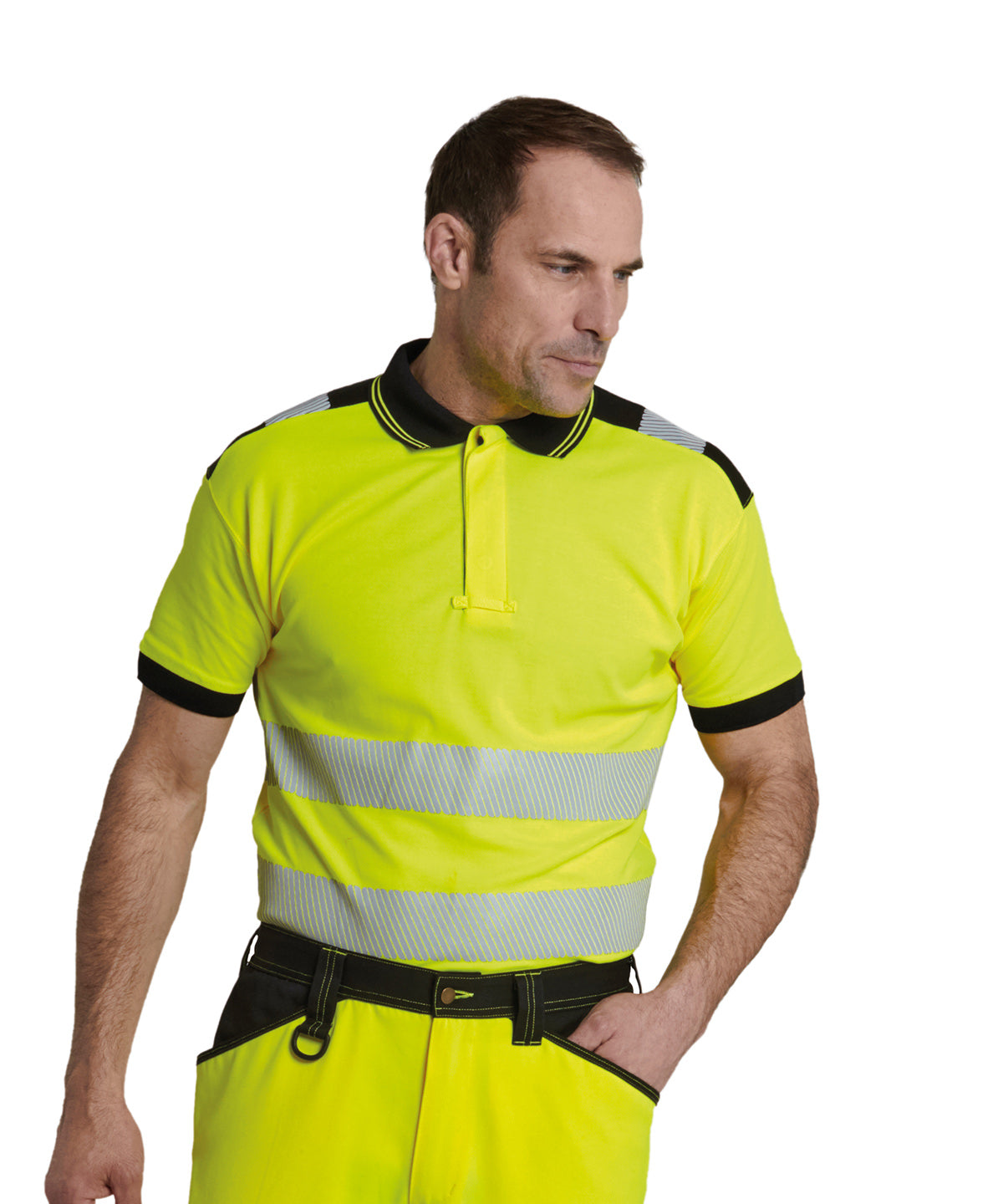 Polos - Hi-vis Pikétröja för Herrar