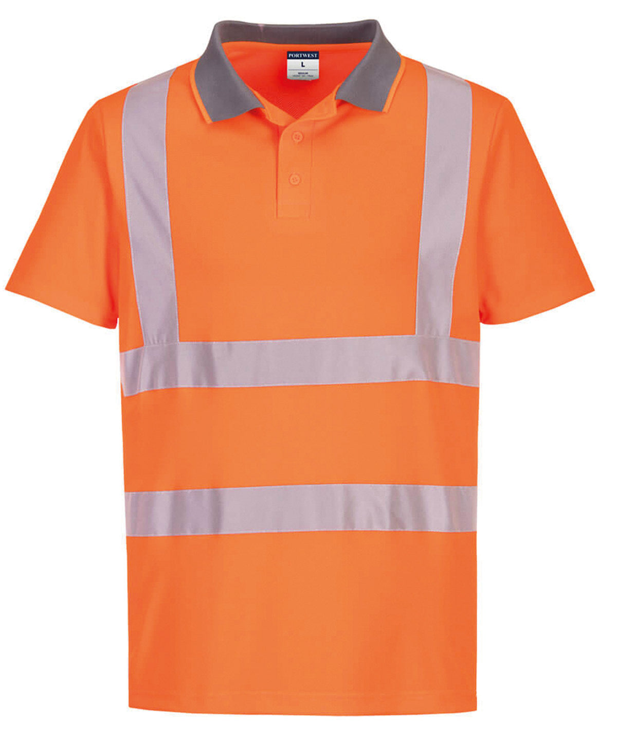 Polos - Kortärmad Varselpike i Återvunnen Polyester Orange