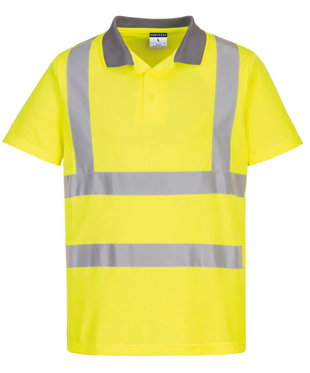 Polos - Kortärmad Varselpike i Återvunnen Polyester Yellow