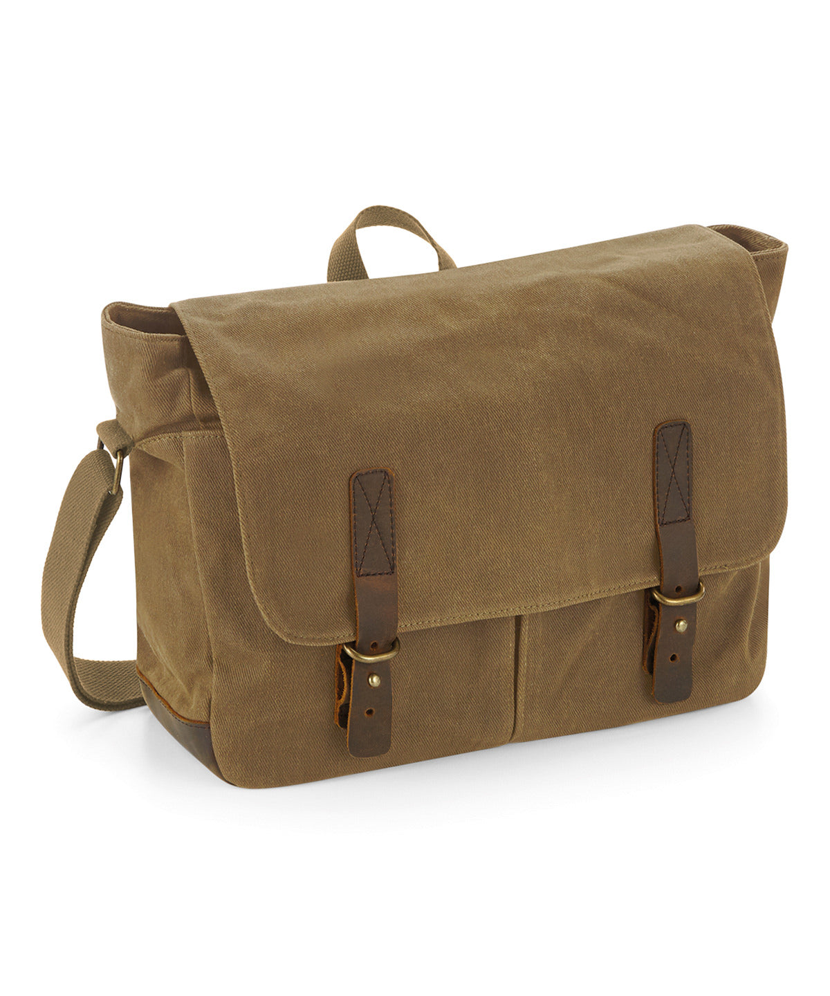 Bags - Heritage vaxad canvas budväska Desert Sand One size