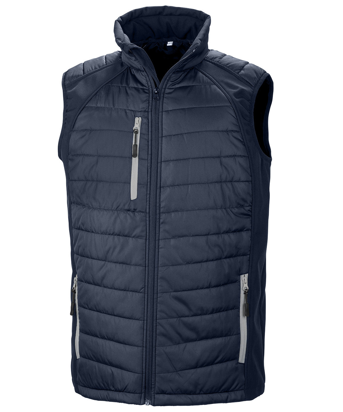 Softshells - Vadderat Softshell-Linne för Herrar Navy Grey