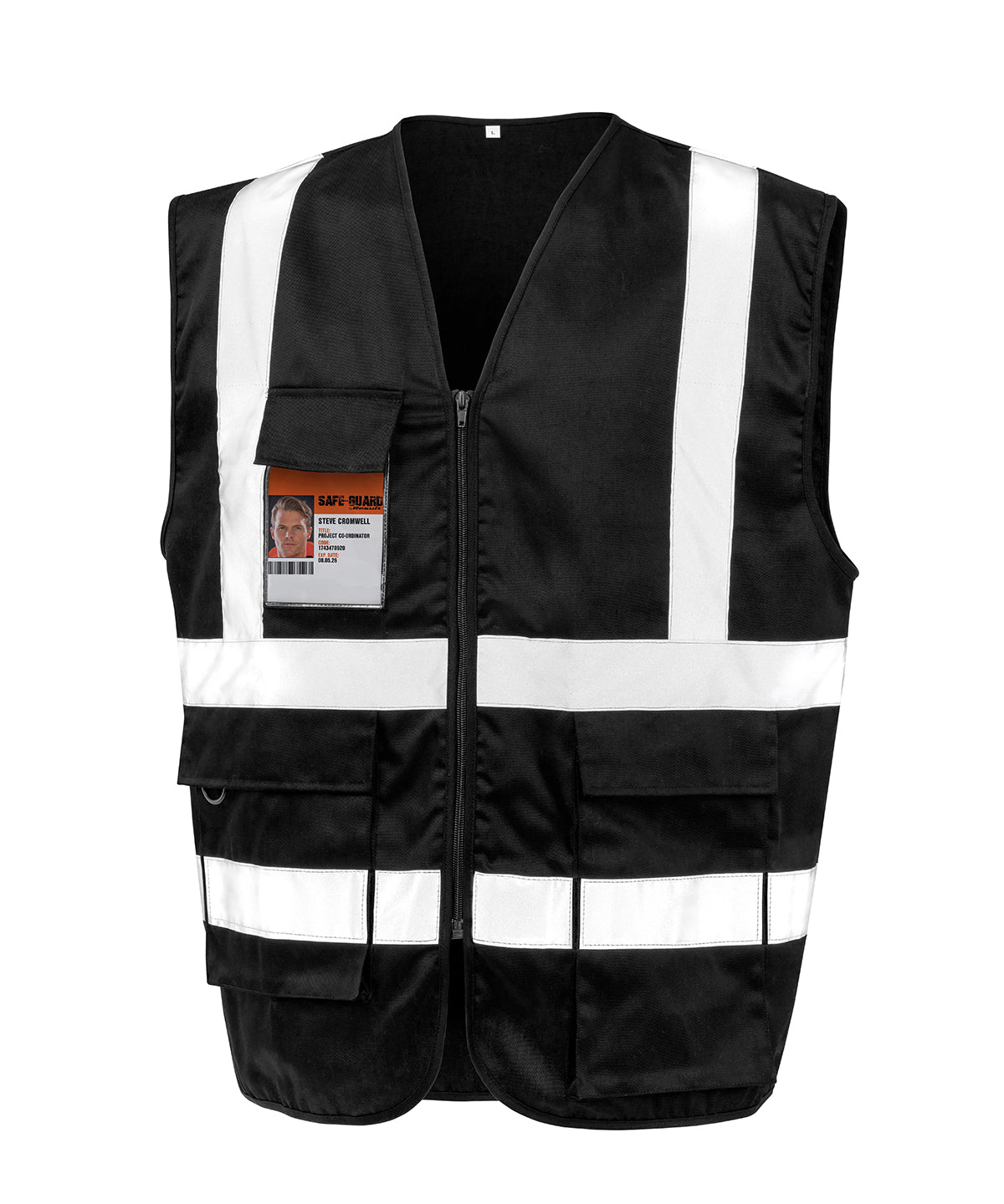 Safety Vests - Säkerhetslinne i slitstark polycotton Black