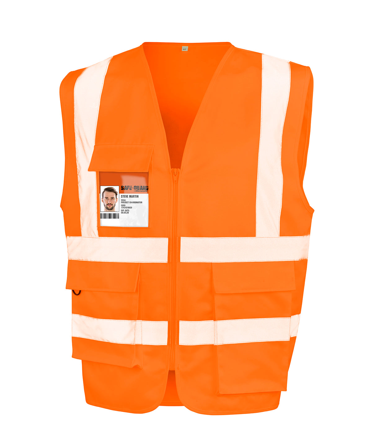 Safety Vests - Säkerhetslinne i slitstark polycotton Fluorescent Orange