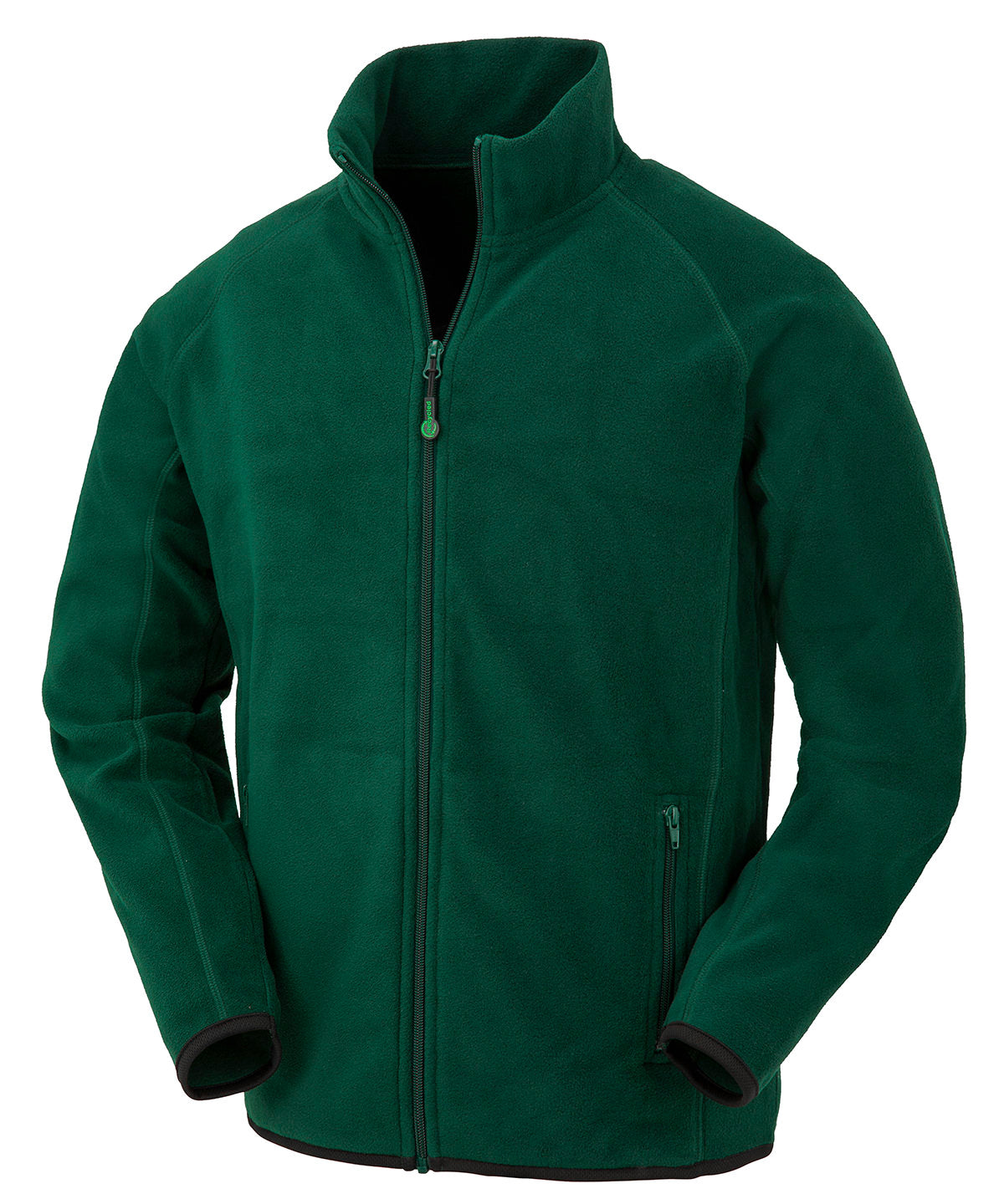 Fleece - Polartherm fleecejacka i återvunnet material Forest Green