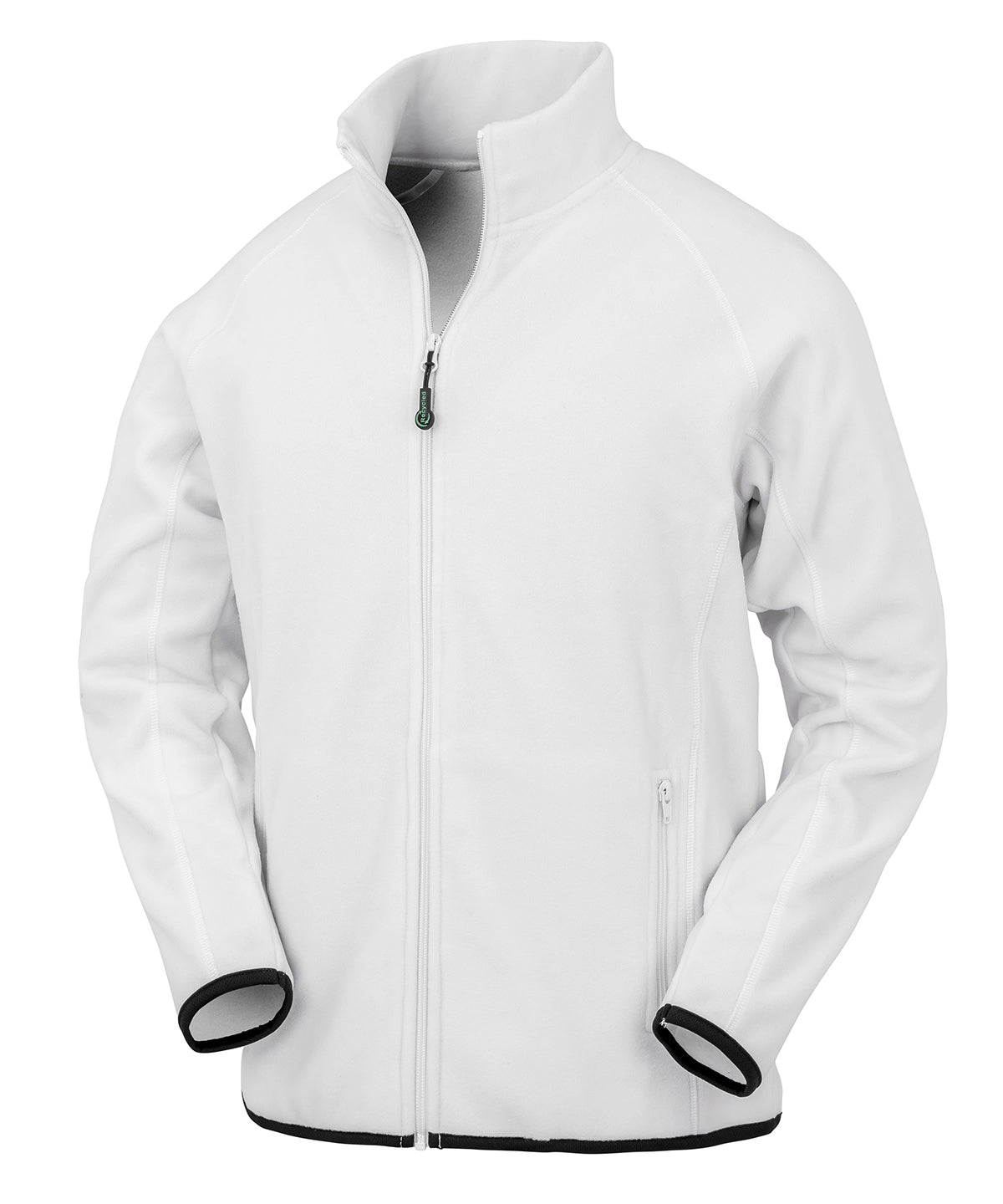 Fleece - Polartherm fleecejacka i återvunnet material White