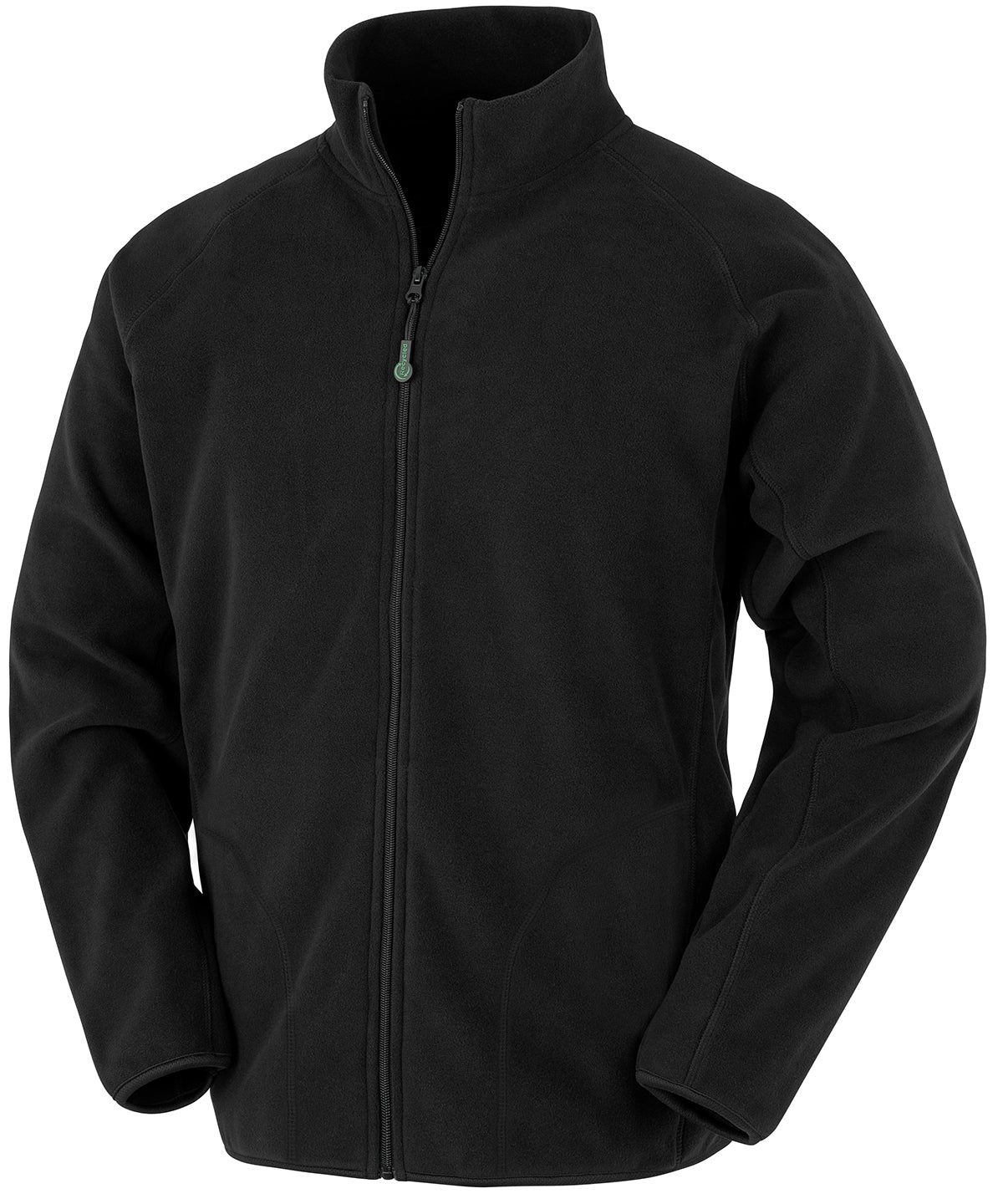 Fleece - Återvunnen Microfleecejacka Black