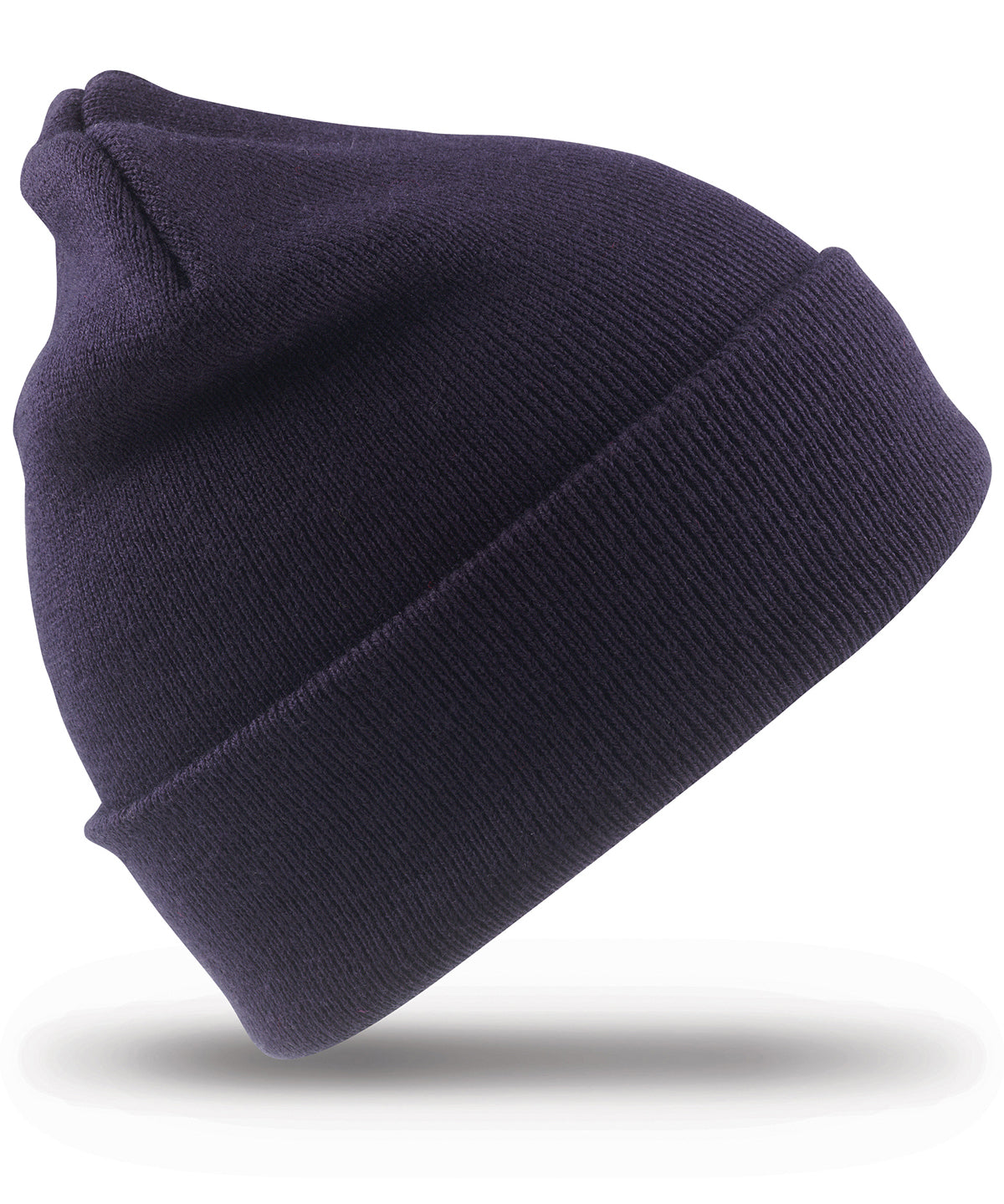 Beanies - Återvunnen Ullig Skidmössa Navy One size