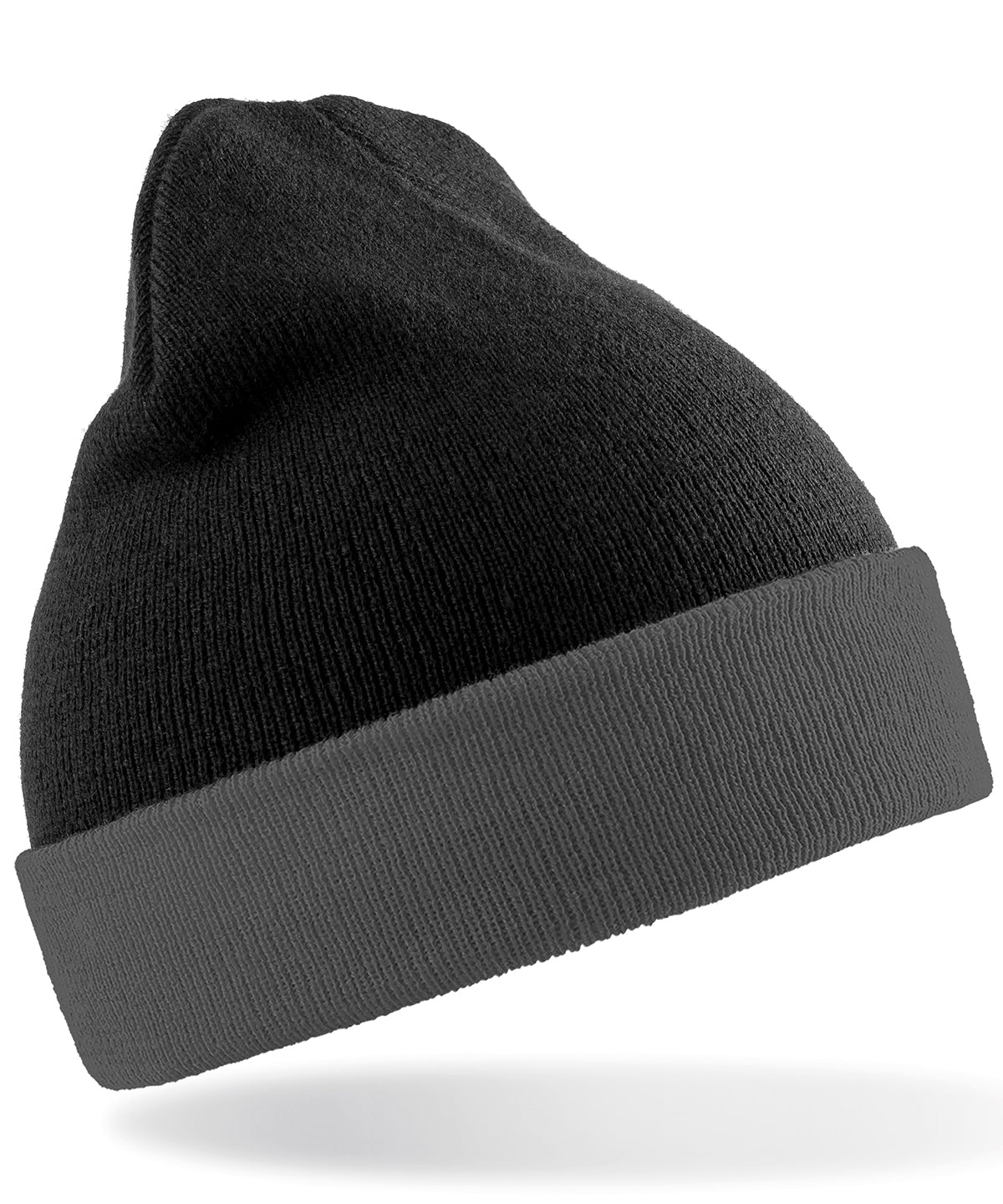 Beanies - Återvunnen kompassmössa Black Grey One size