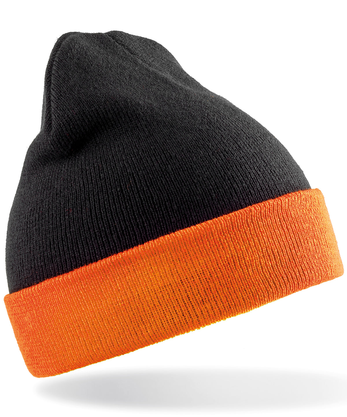 Beanies - Återvunnen kompassmössa Black Orange One size