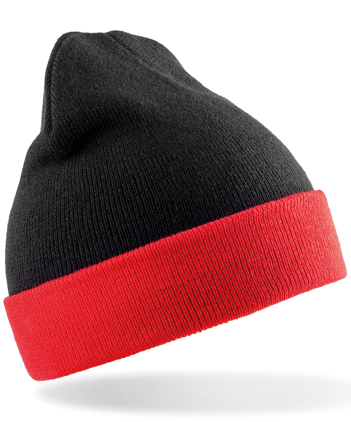 Beanies - Återvunnen kompassmössa Black Red One size