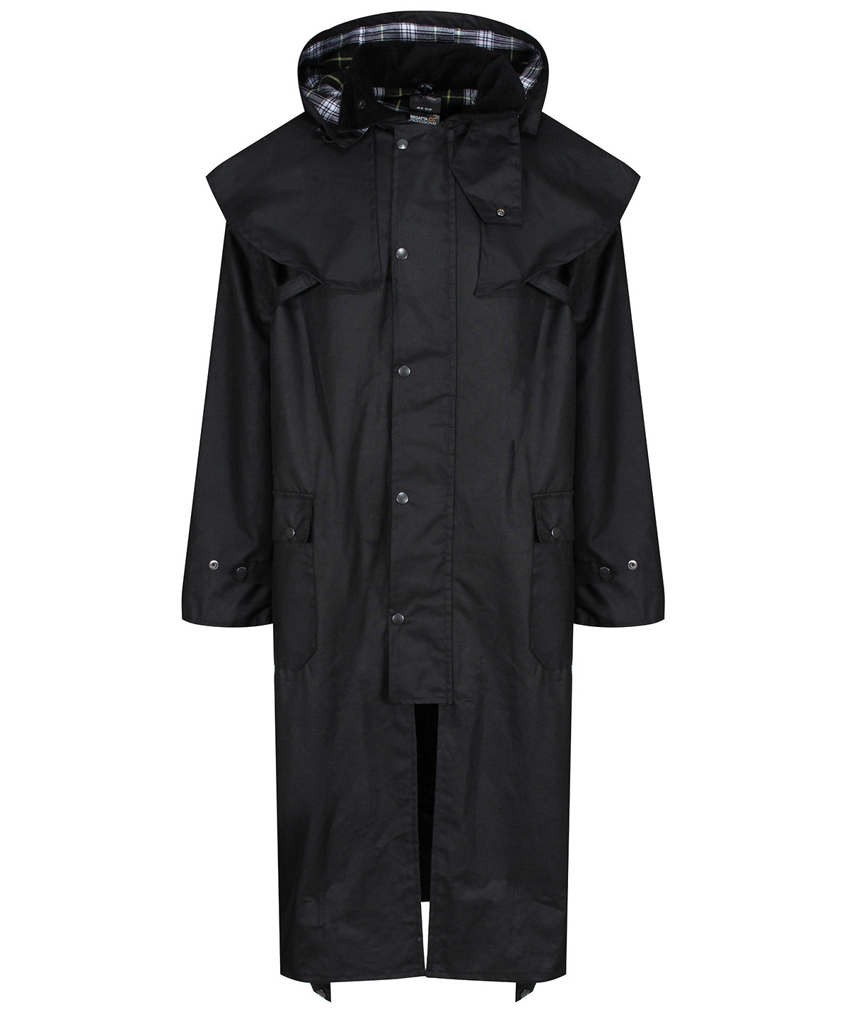 Jackets - Cranbrook caped wax riding jacket – klassisk elegans Black