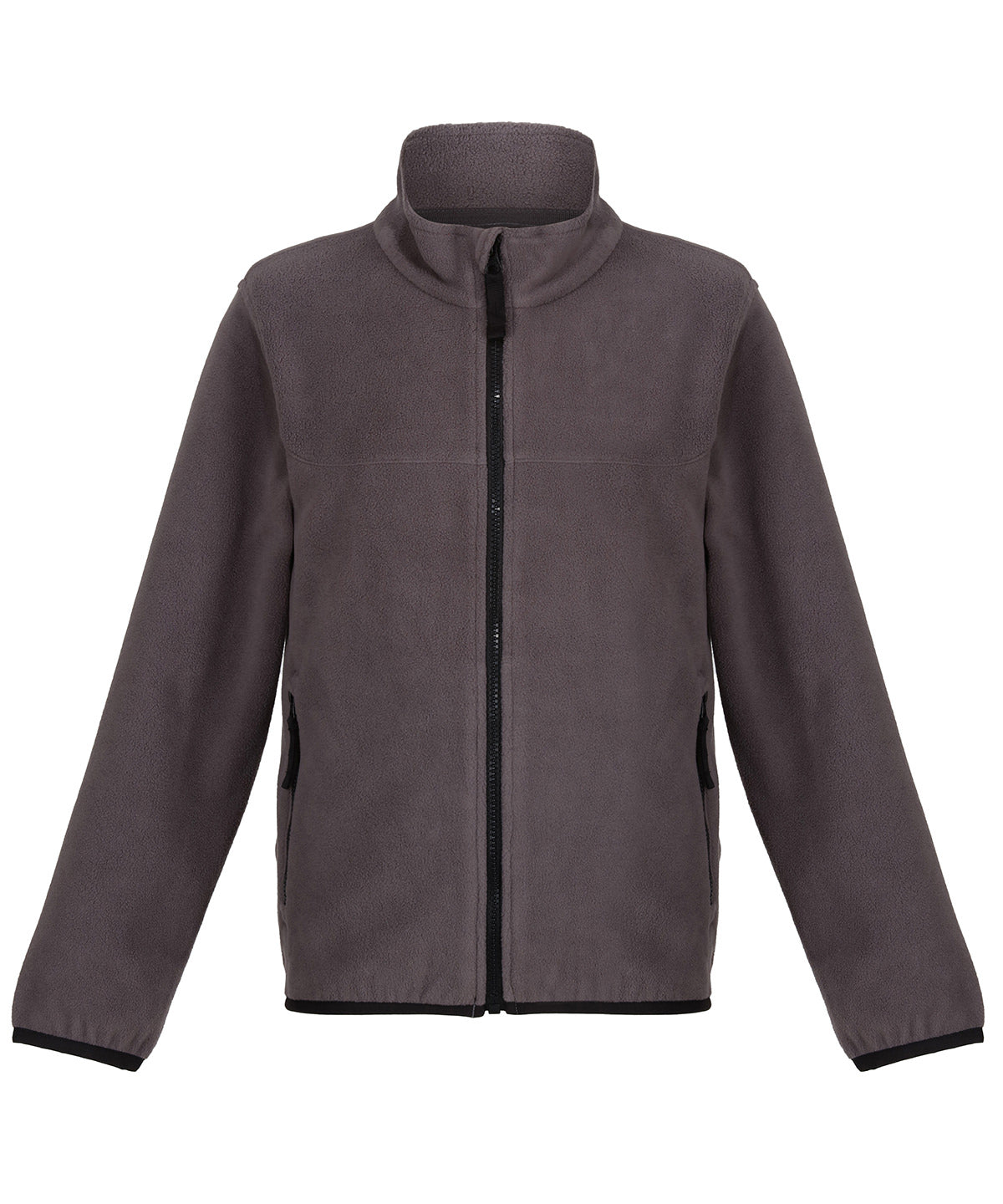 Fleece - Barnens Full-Zip Microfleece Seal Grey Black